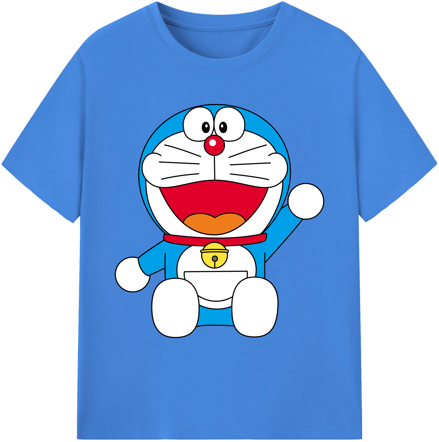 （画像用） ドラえもん Doraemon 綿100％ メンズ半袖Tシャツ｜肌触りやわらか＆通気性