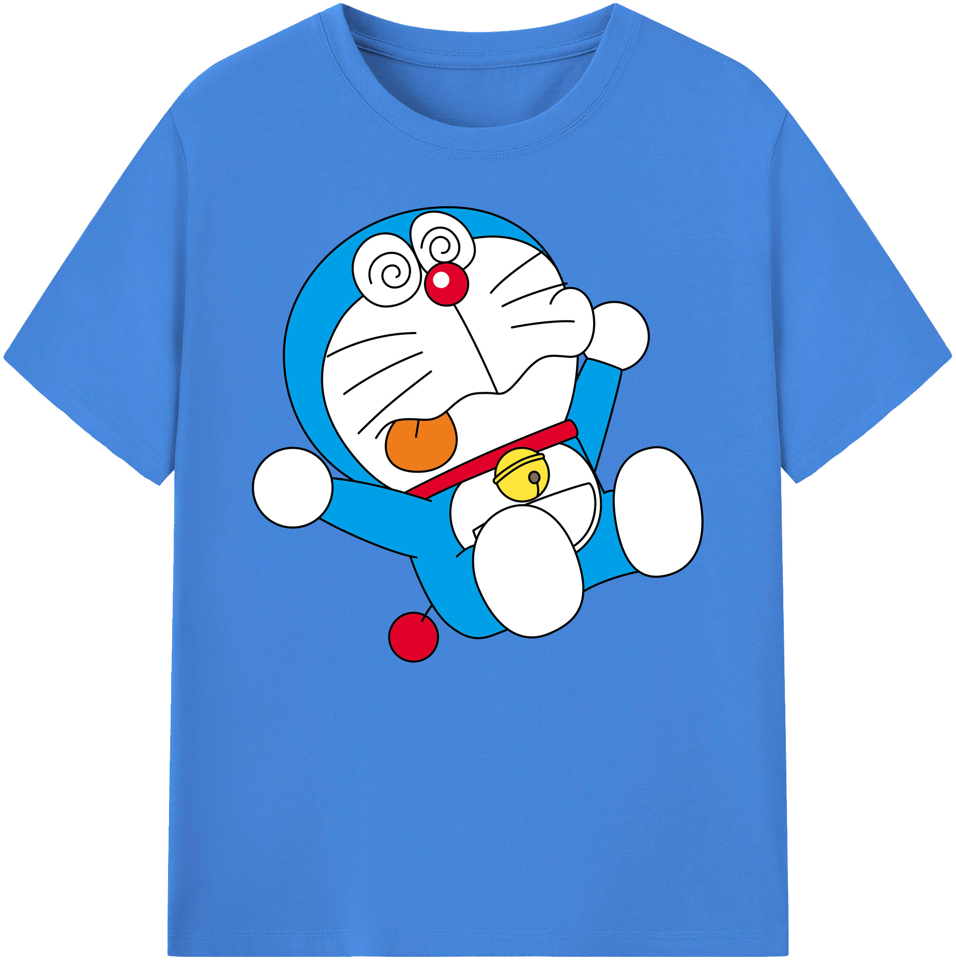 （画像用） ドラえもん Doraemon 綿100％ メンズ半袖Tシャツ｜肌触りやわらか＆通気性