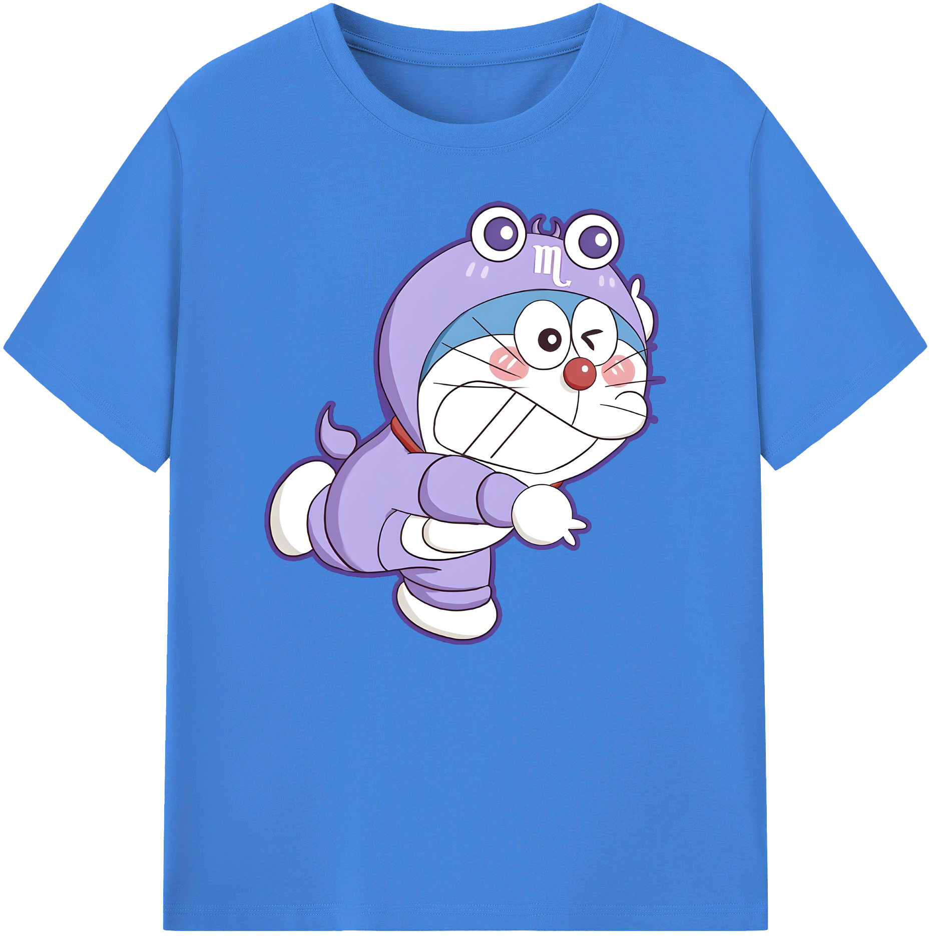 （画像用） ドラえもん Doraemon 綿100％ メンズ半袖Tシャツ｜肌触りやわらか＆通気性