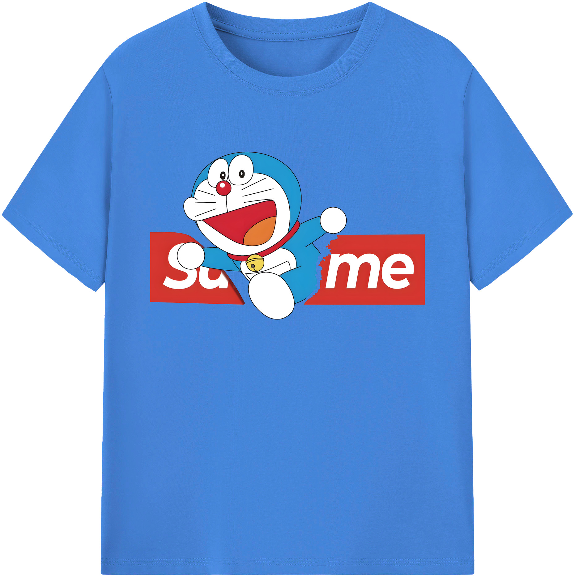 （画像用） ドラえもん Doraemon 綿100％ メンズ半袖Tシャツ｜肌触りやわらか＆通気性
