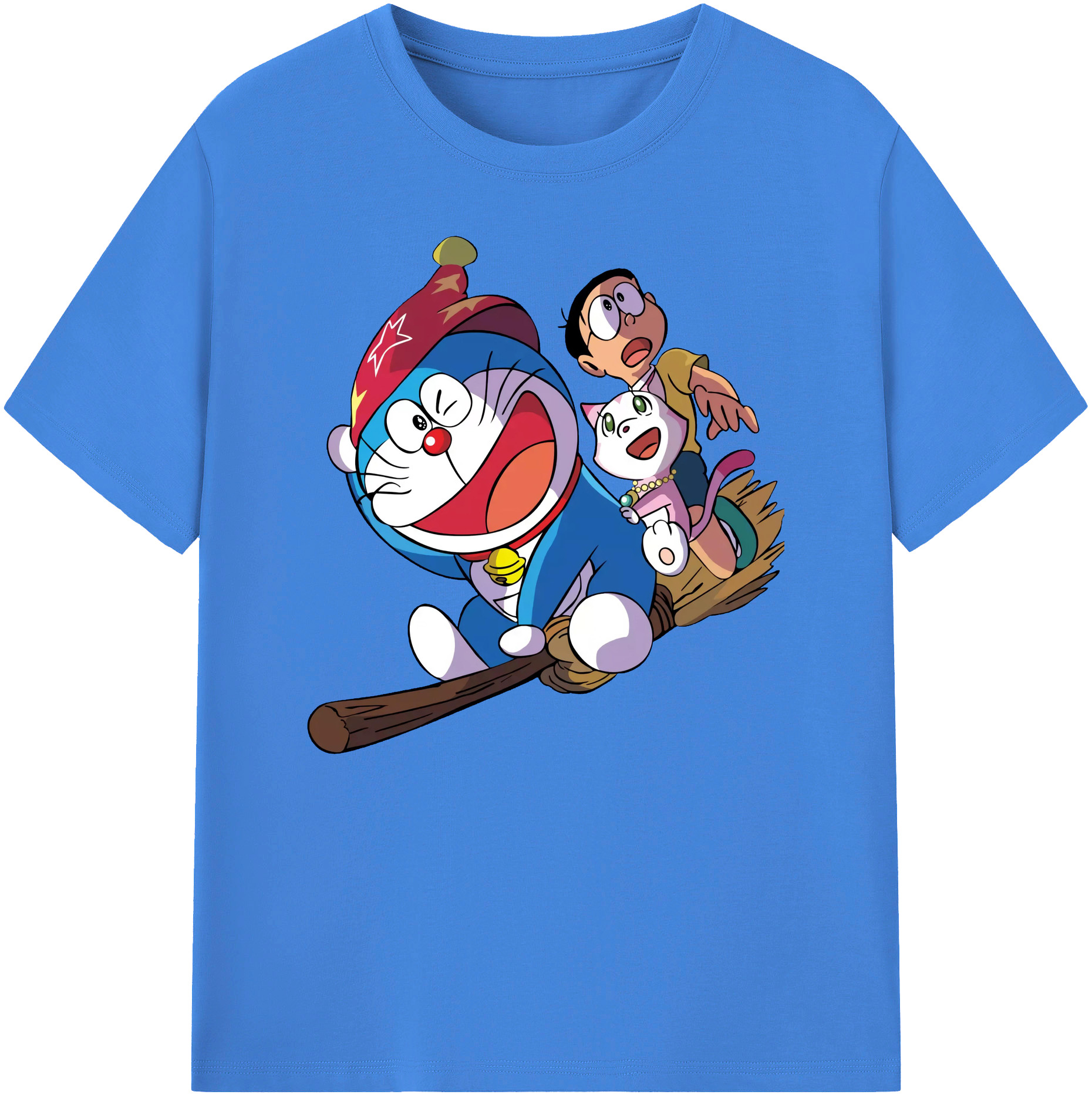 （画像用） ドラえもん Doraemon 綿100％ メンズ半袖Tシャツ｜肌触りやわらか＆通気性