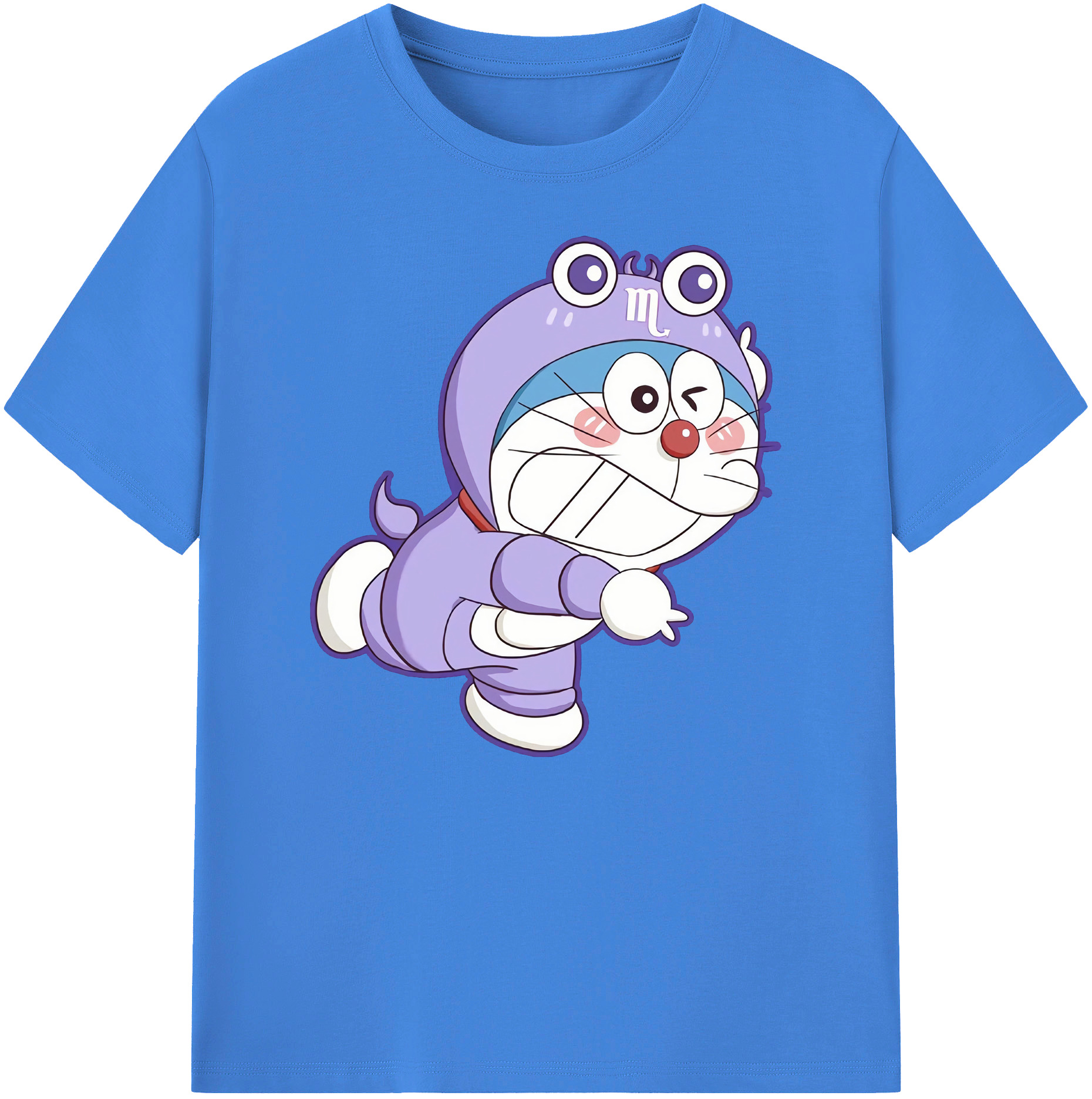 （画像用） ドラえもん Doraemon 綿100％ メンズ半袖Tシャツ｜肌触りやわらか＆通気性