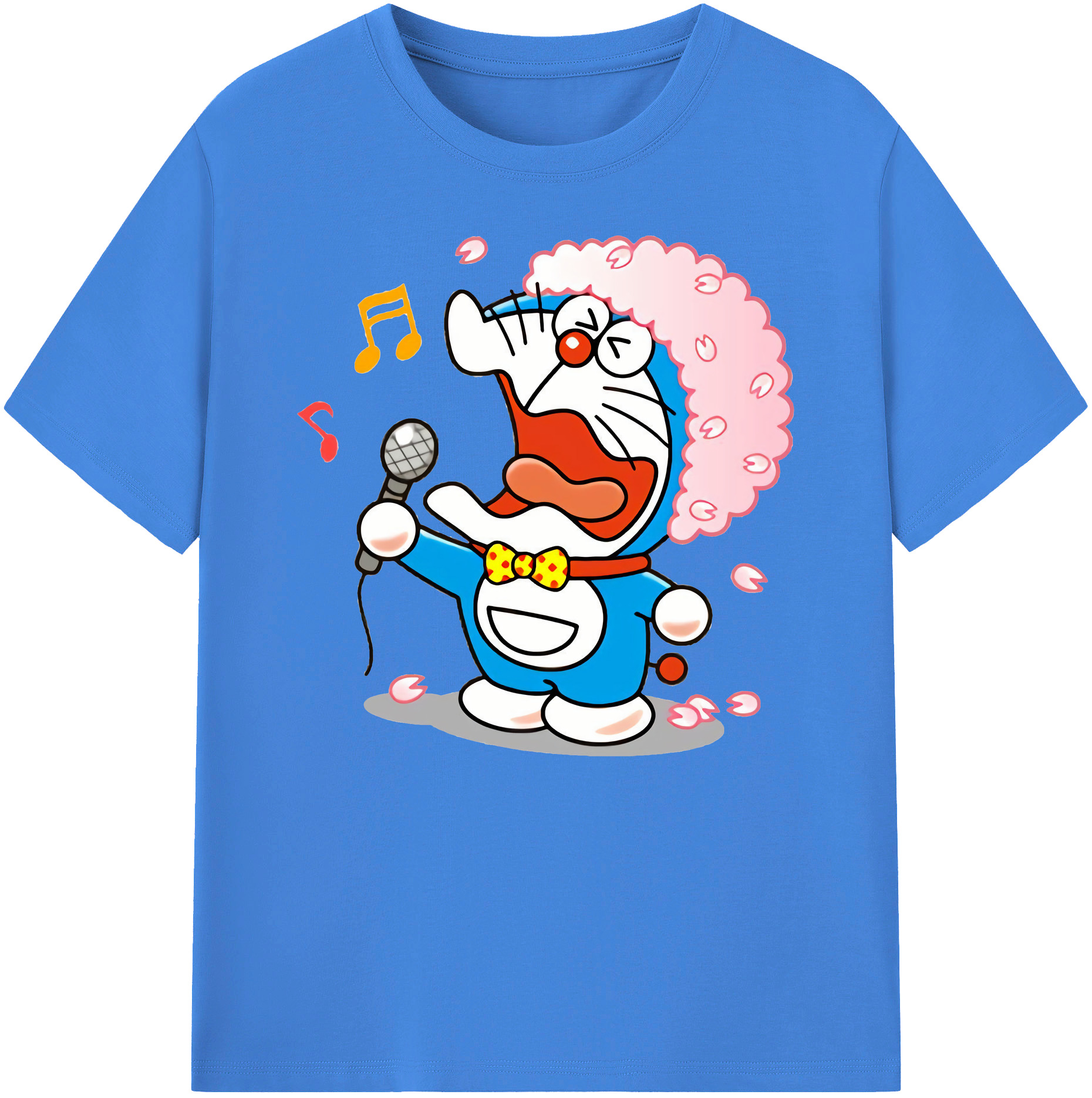 （画像用） ドラえもん Doraemon 綿100％ メンズ半袖Tシャツ｜肌触りやわらか＆通気性