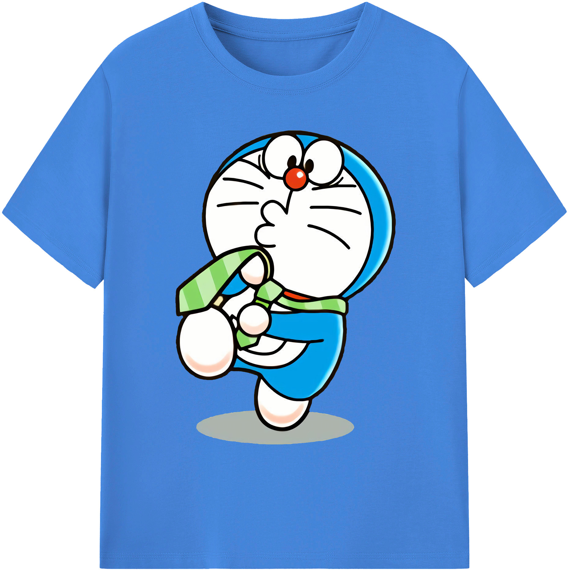 （画像用） ドラえもん Doraemon 綿100％ メンズ半袖Tシャツ｜肌触りやわらか＆通気性