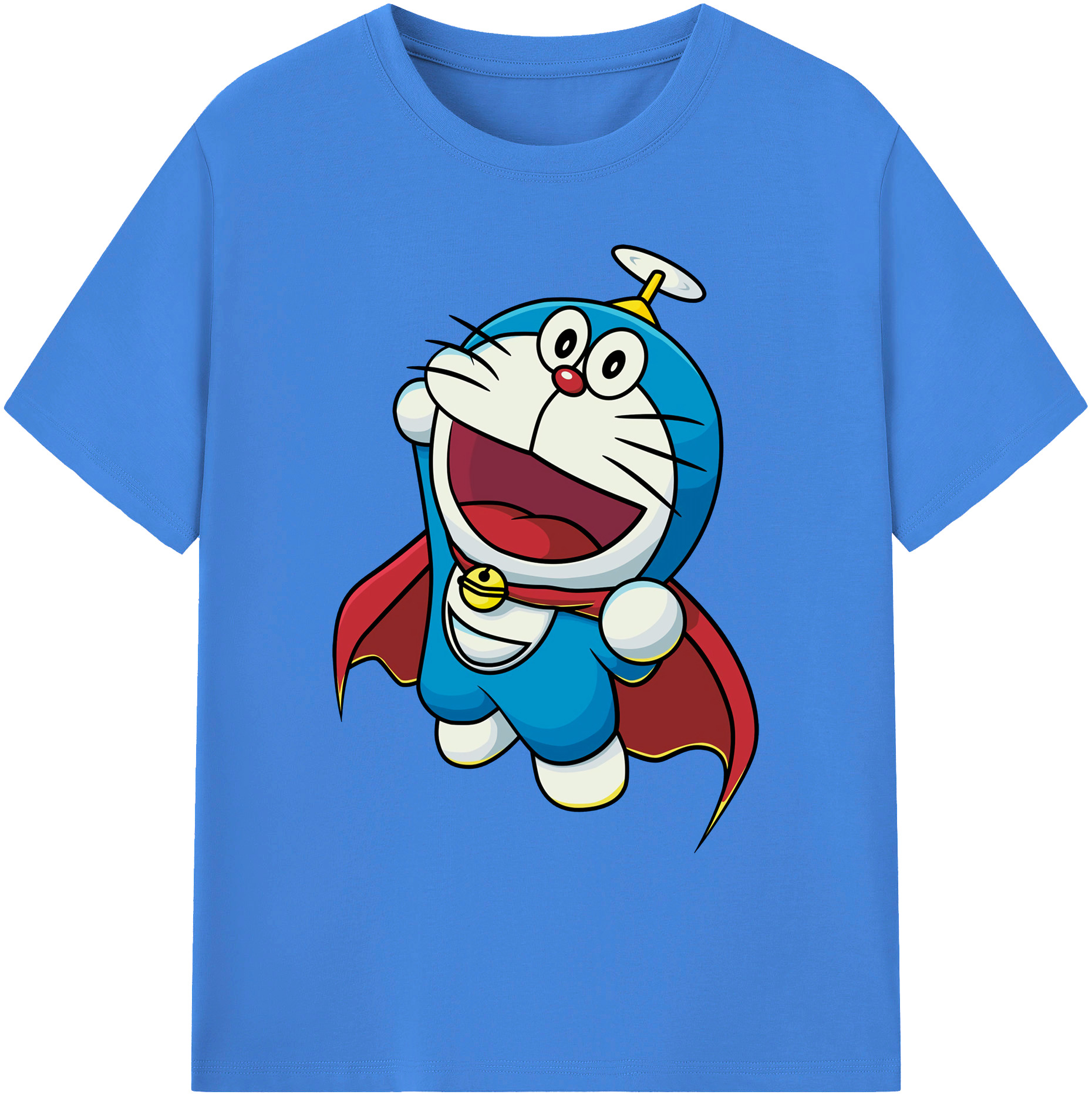 （画像用） ドラえもん Doraemon 綿100％ メンズ半袖Tシャツ｜肌触りやわらか＆通気性