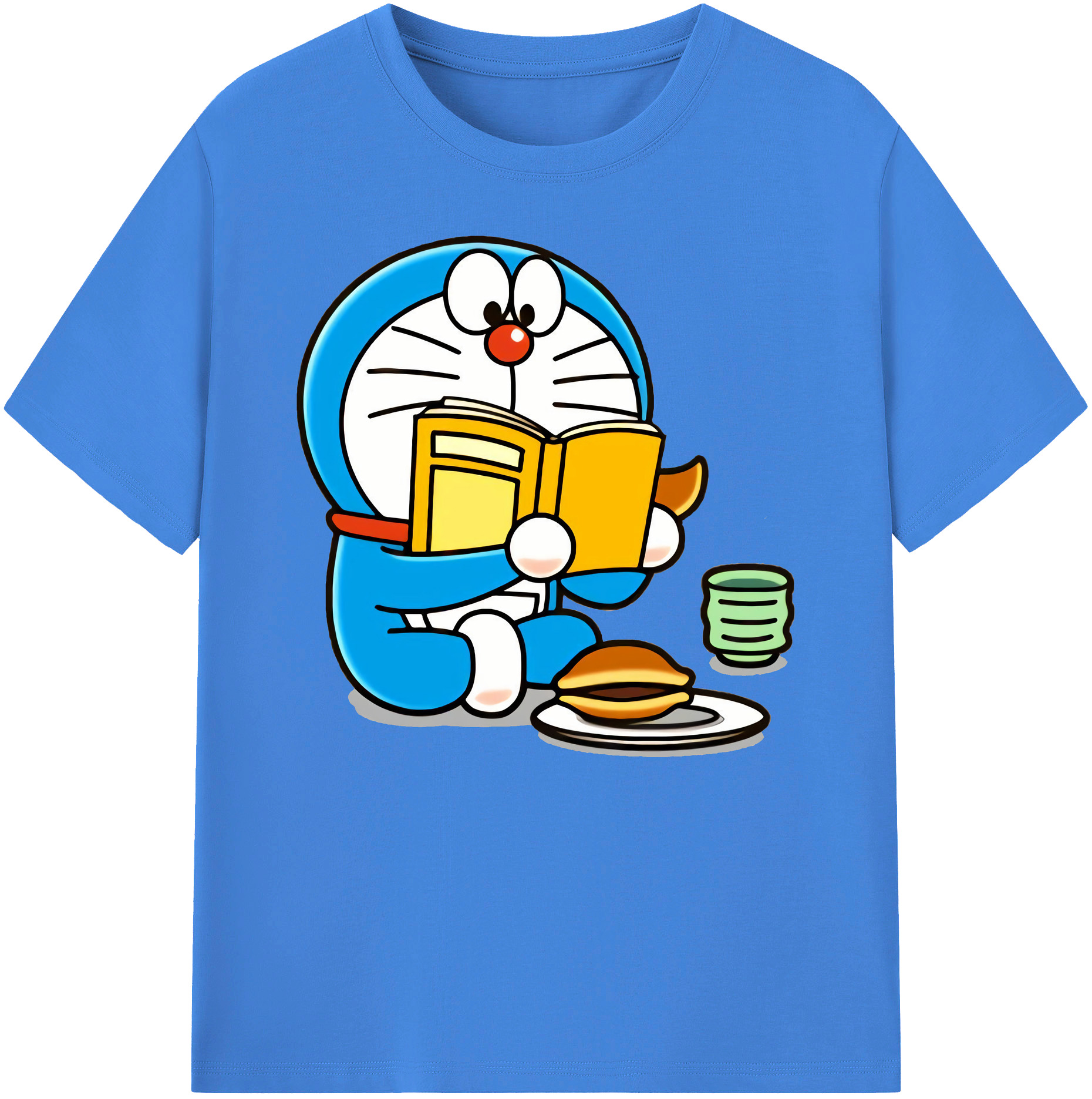 （画像用） ドラえもん Doraemon 綿100％ メンズ半袖Tシャツ｜肌触りやわらか＆通気性
