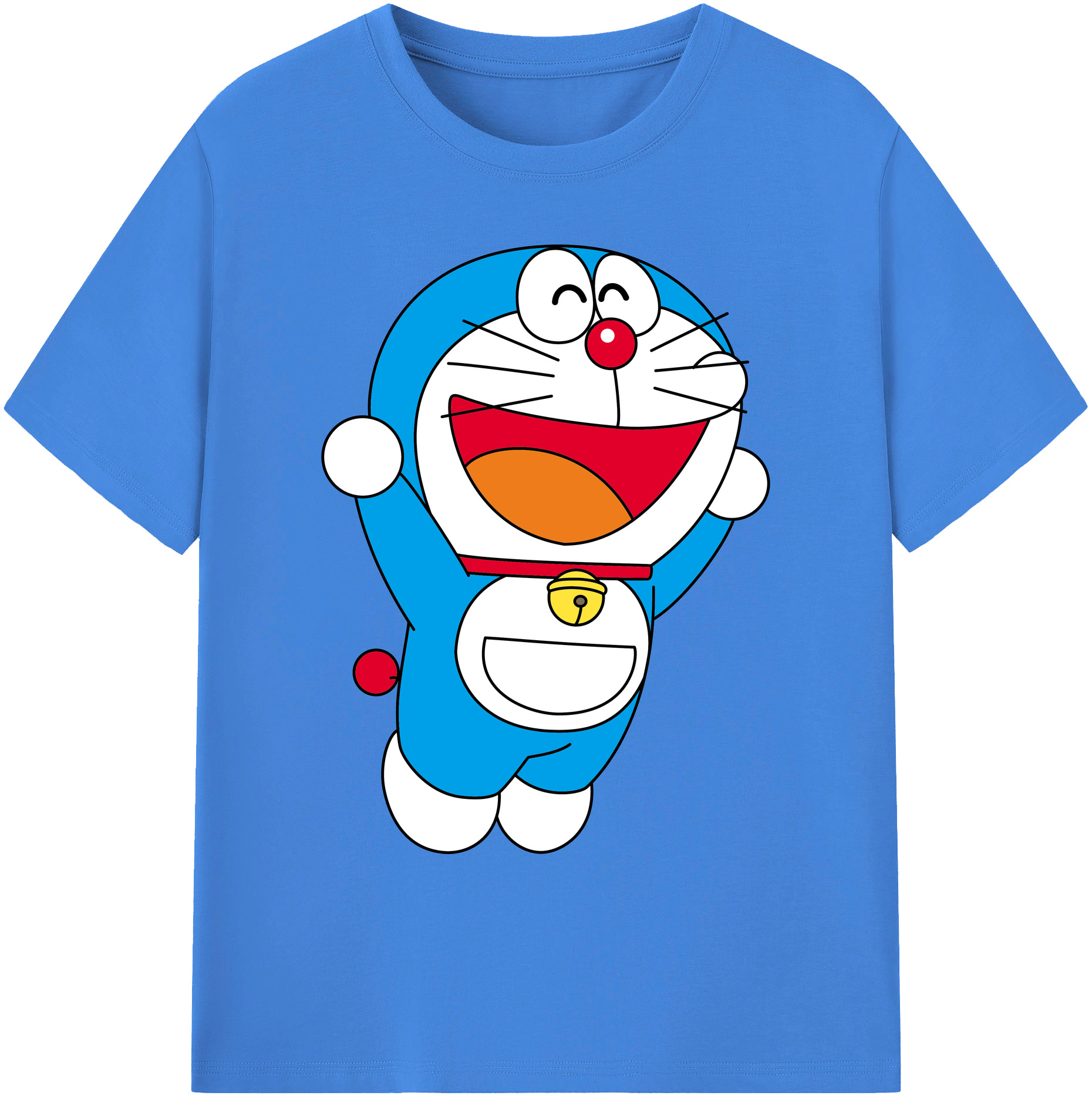 （画像用） ドラえもん Doraemon 綿100％ メンズ半袖Tシャツ｜肌触りやわらか＆通気性