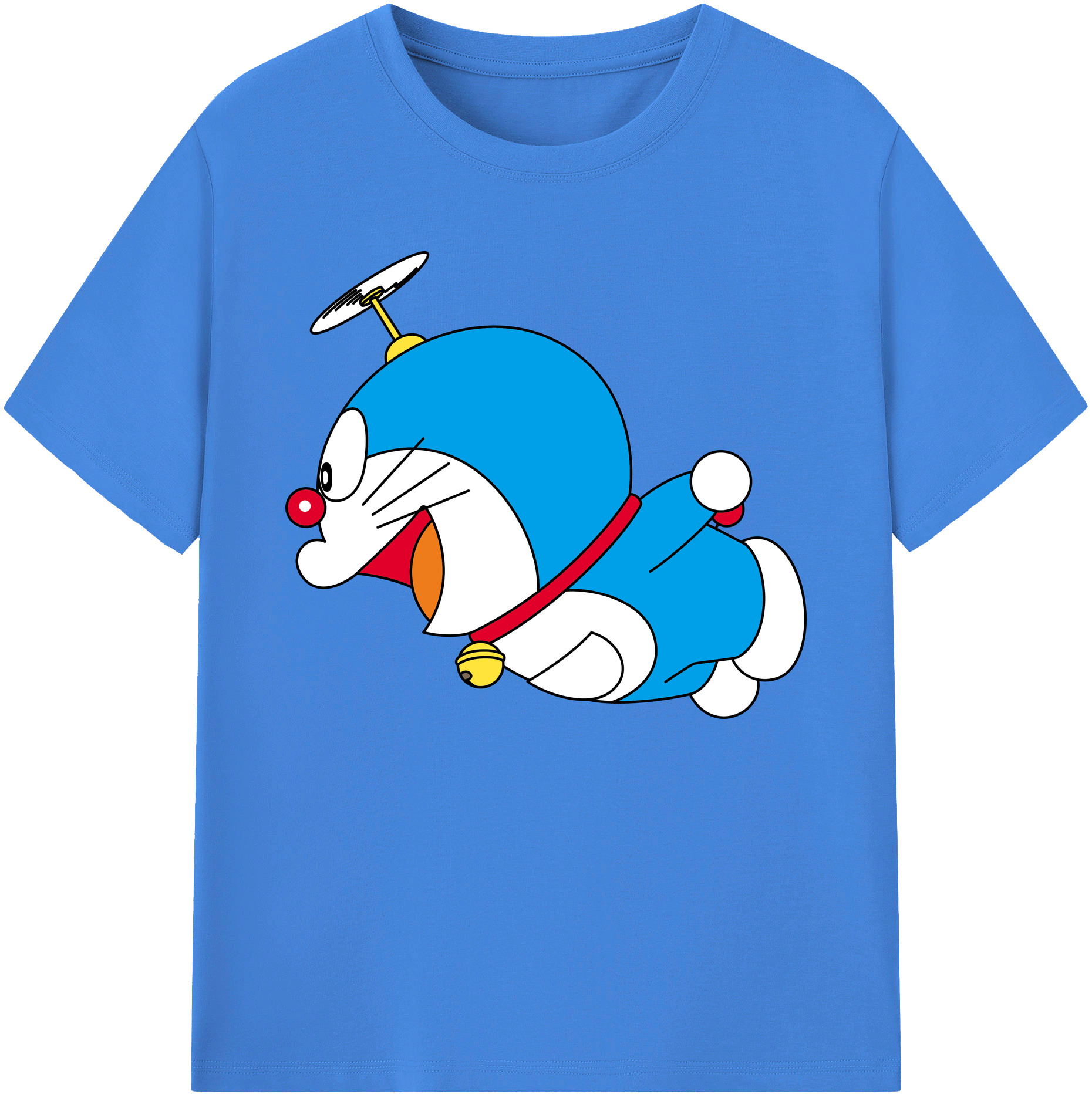 （画像用） ドラえもん Doraemon 綿100％ メンズ半袖Tシャツ｜肌触りやわらか＆通気性