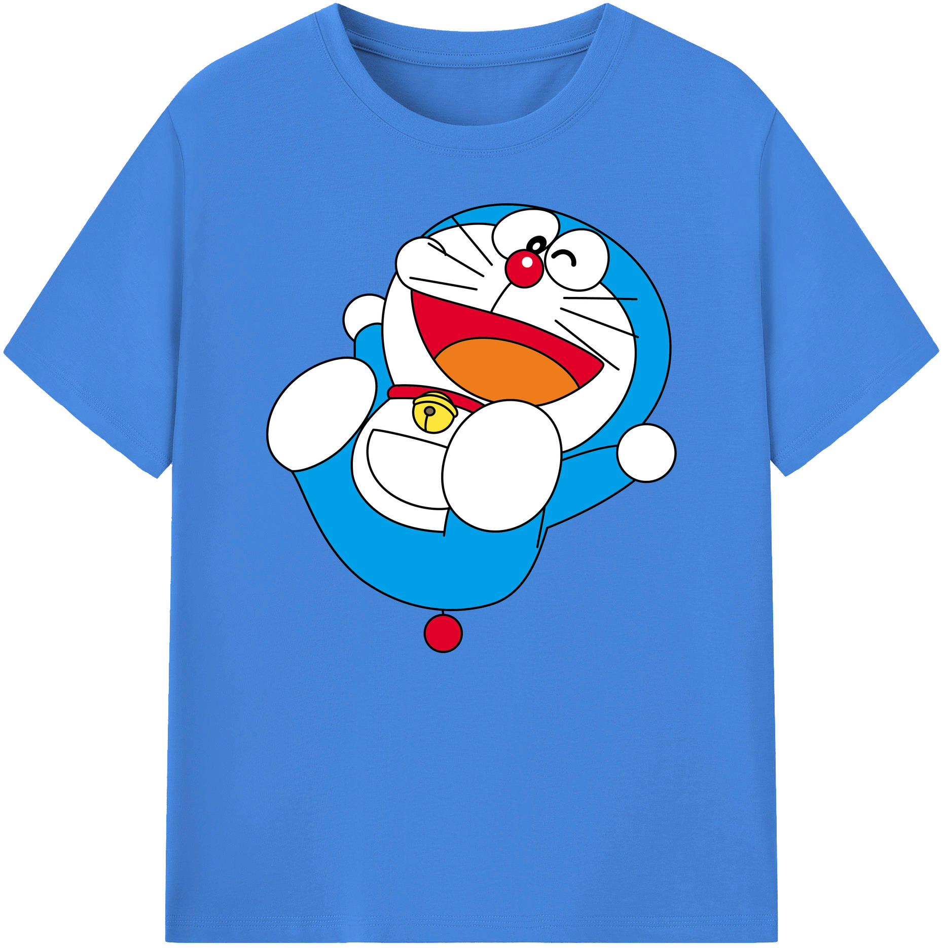 （画像用） ドラえもん Doraemon 綿100％ メンズ半袖Tシャツ｜肌触りやわらか＆通気性