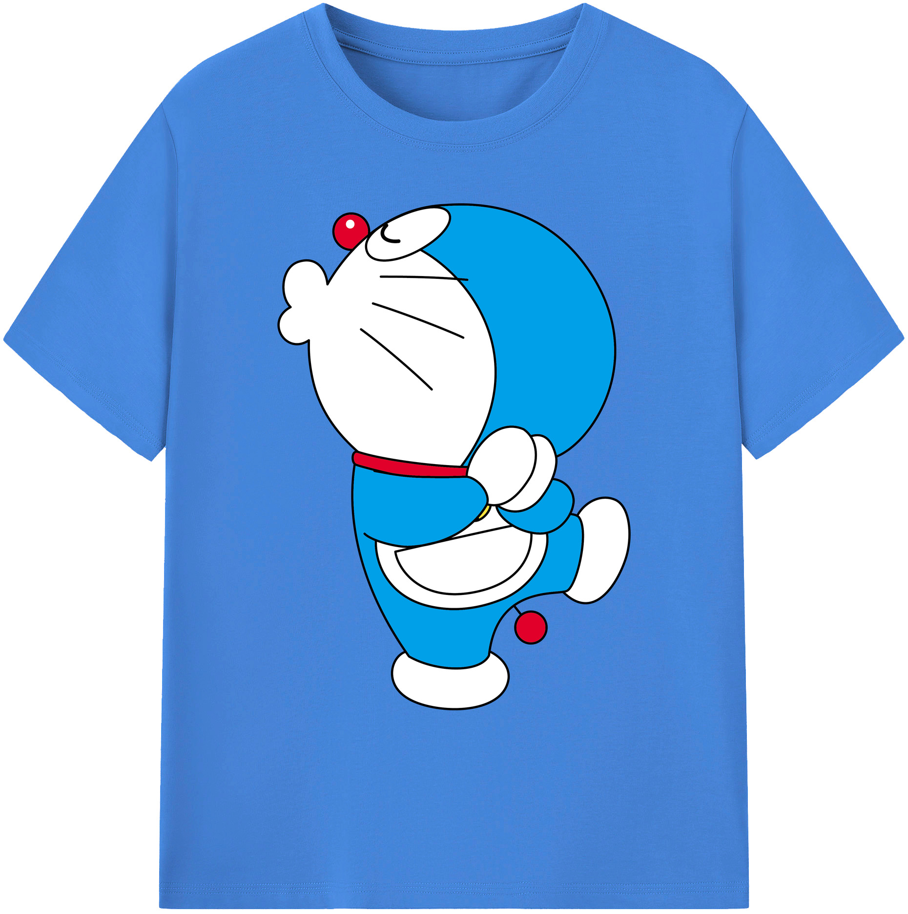 （画像用） ドラえもん Doraemon 綿100％ メンズ半袖Tシャツ｜肌触りやわらか＆通気性