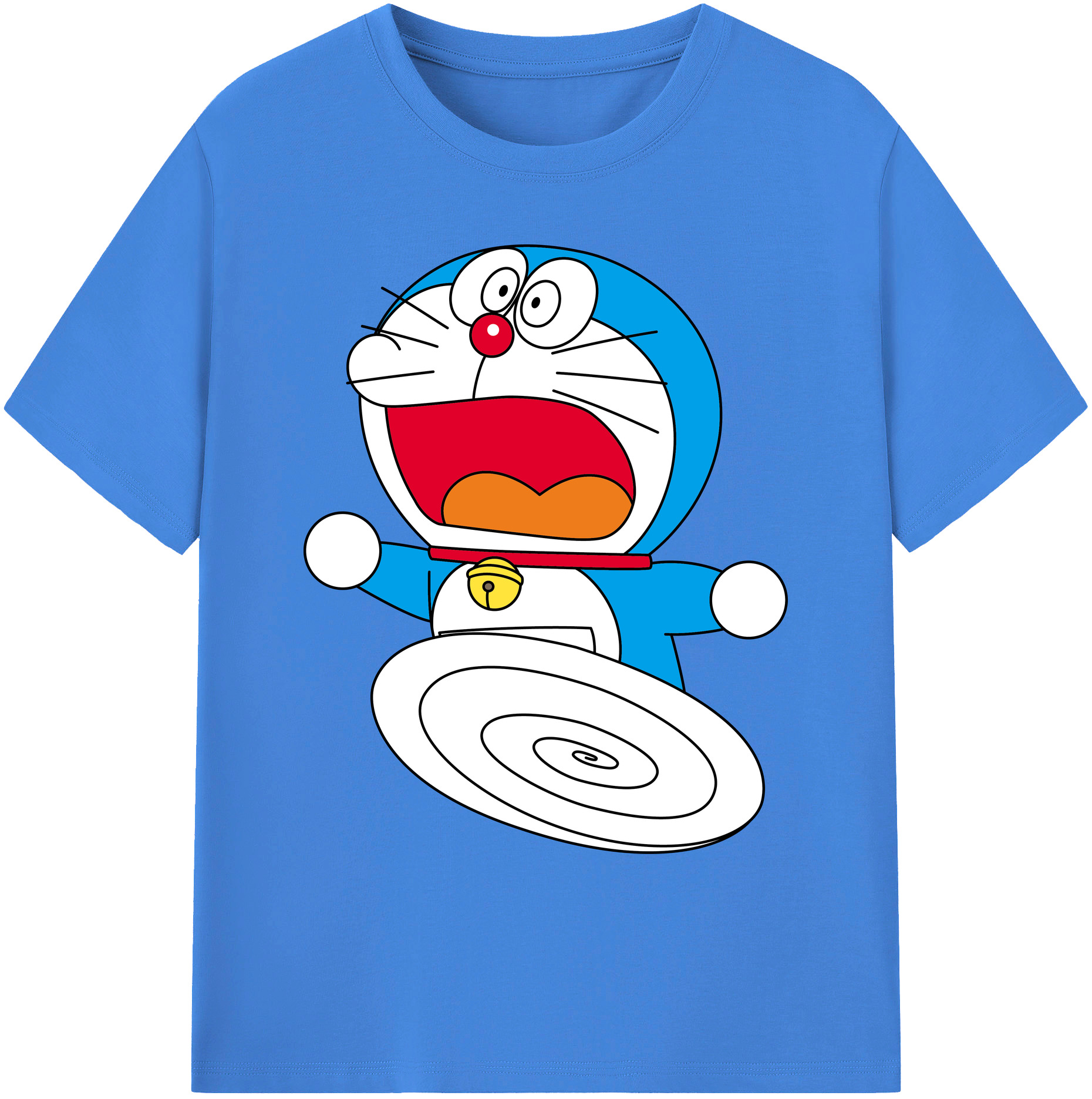 （画像用） ドラえもん Doraemon 綿100％ メンズ半袖Tシャツ｜肌触りやわらか＆通気性