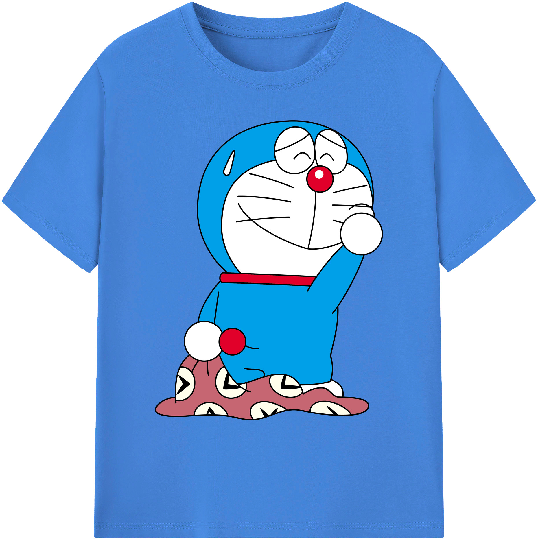 （画像用） ドラえもん Doraemon 綿100％ メンズ半袖Tシャツ｜肌触りやわらか＆通気性