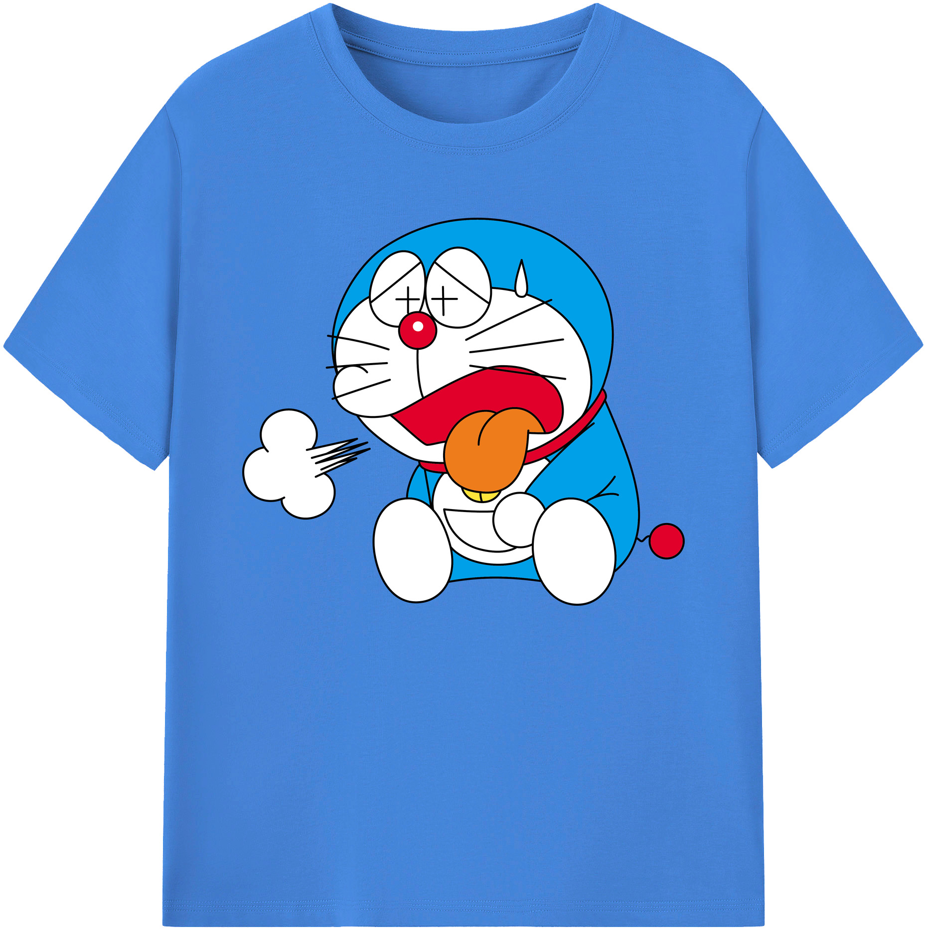 （画像用） ドラえもん Doraemon 綿100％ メンズ半袖Tシャツ｜肌触りやわらか＆通気性