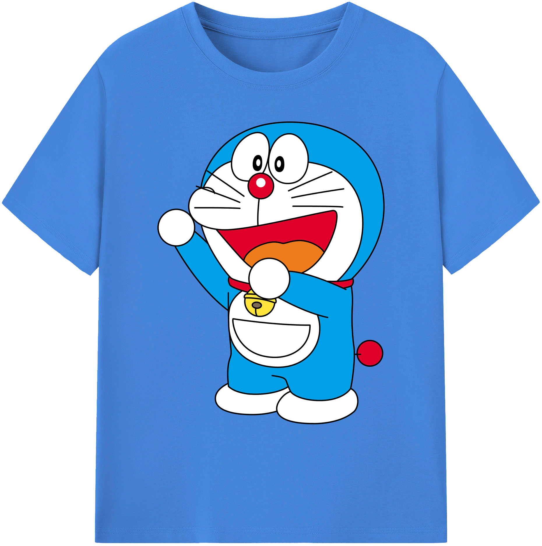 （画像用） ドラえもん Doraemon 綿100％ メンズ半袖Tシャツ｜肌触りやわらか＆通気性