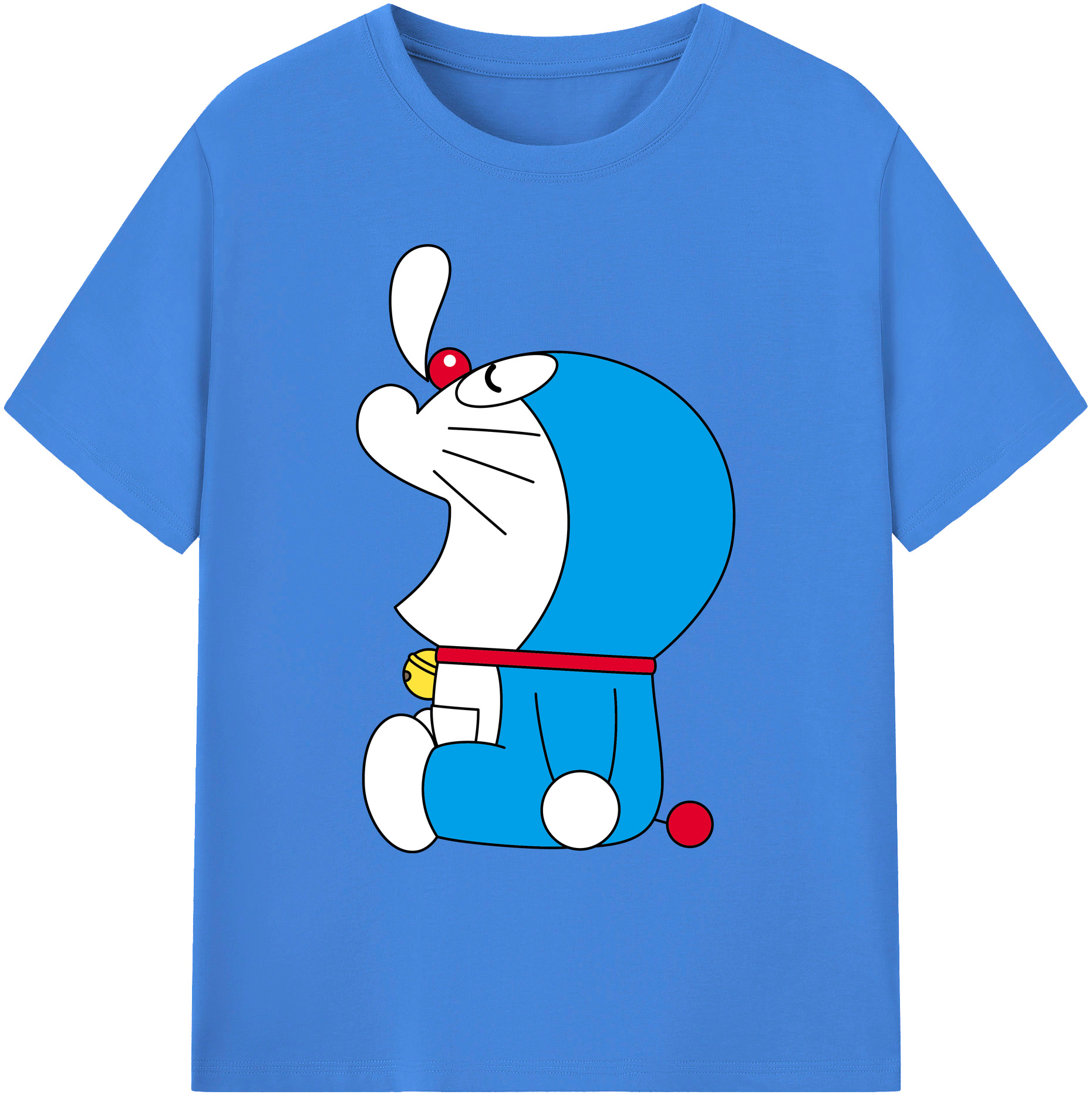 （画像用） ドラえもん Doraemon 綿100％ メンズ半袖Tシャツ｜肌触りやわらか＆通気性