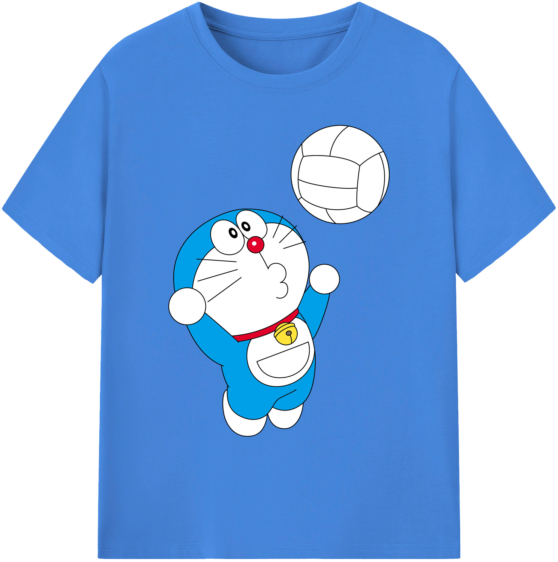 （画像用） ドラえもん Doraemon 綿100％ メンズ半袖Tシャツ｜肌触りやわらか＆通気性