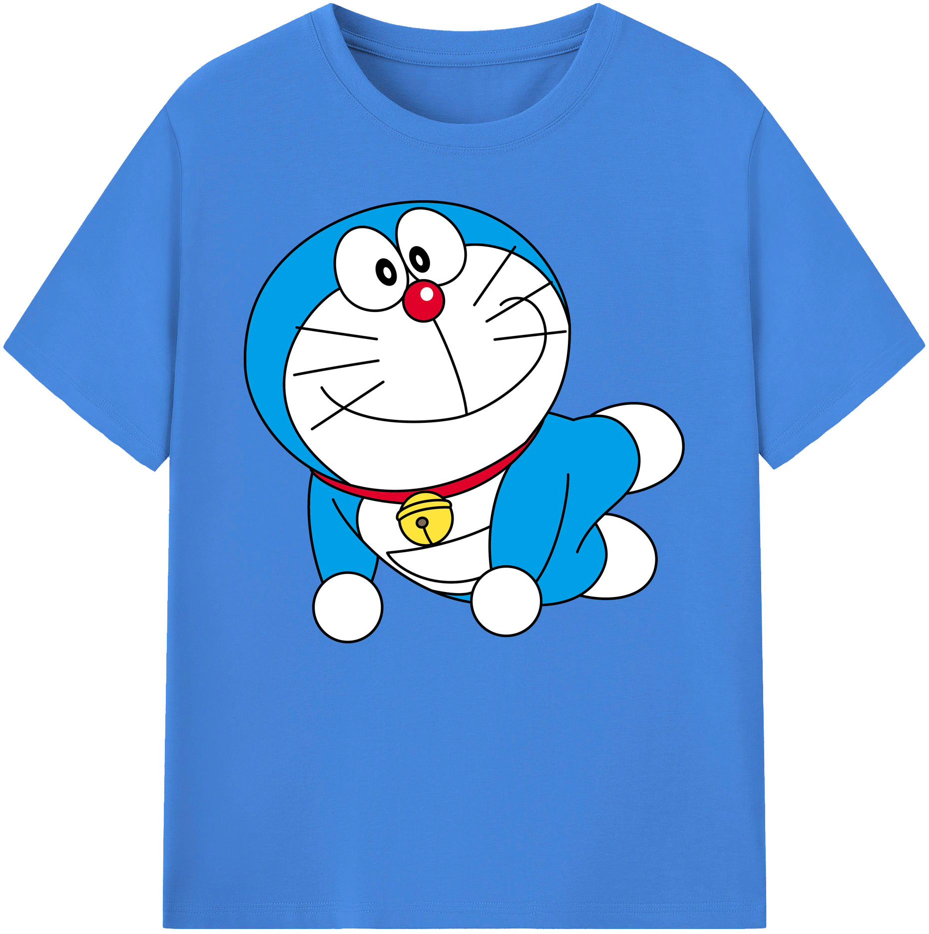 （画像用） ドラえもん Doraemon 綿100％ メンズ半袖Tシャツ｜肌触りやわらか＆通気性