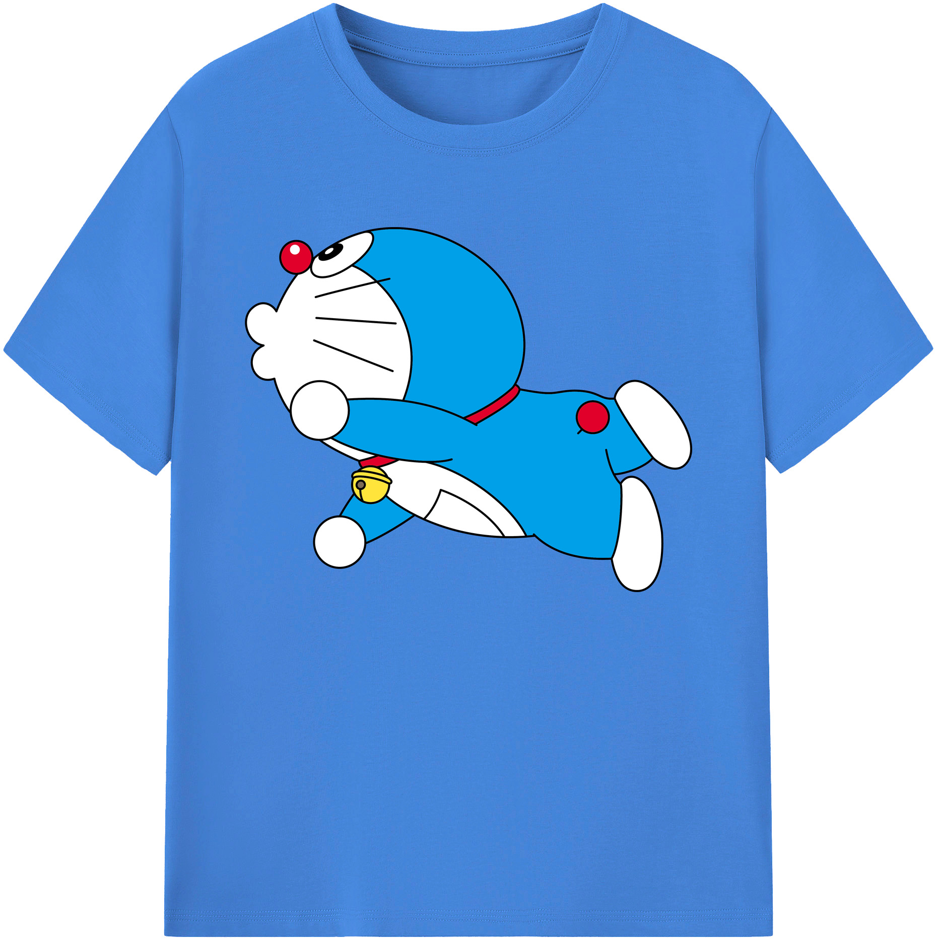 （画像用） ドラえもん Doraemon 綿100％ メンズ半袖Tシャツ｜肌触りやわらか＆通気性