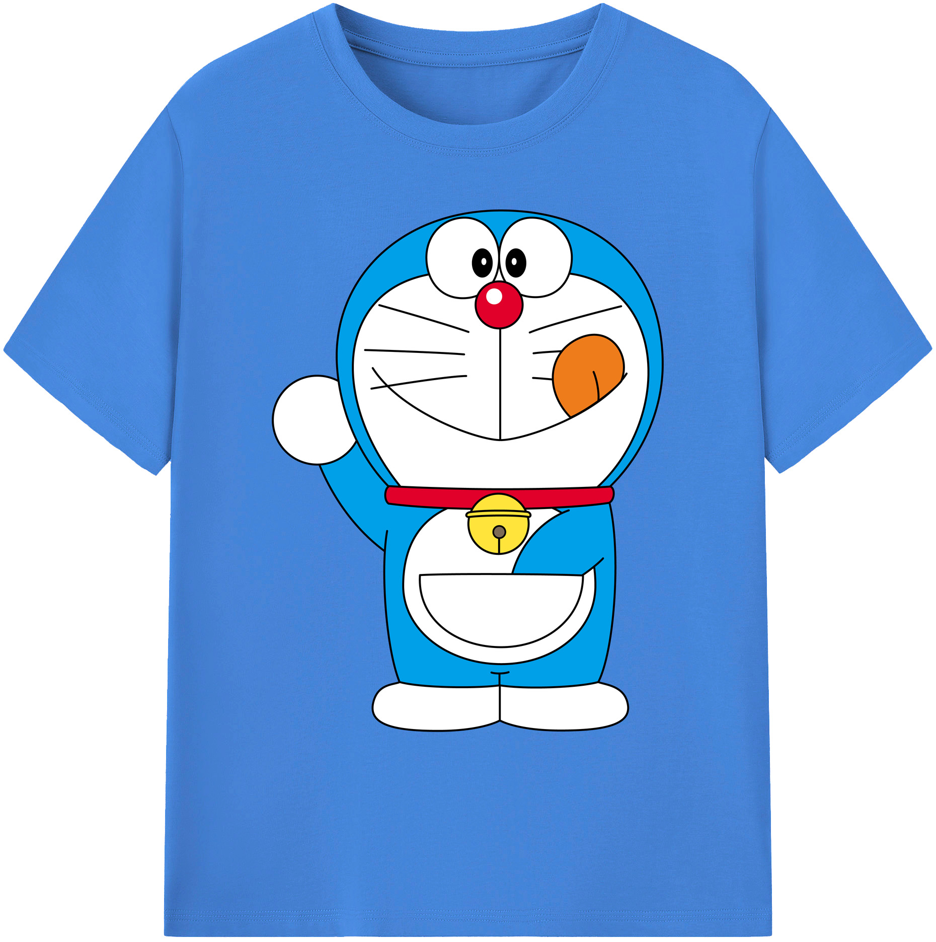（画像用） ドラえもん Doraemon 綿100％ メンズ半袖Tシャツ｜肌触りやわらか＆通気性