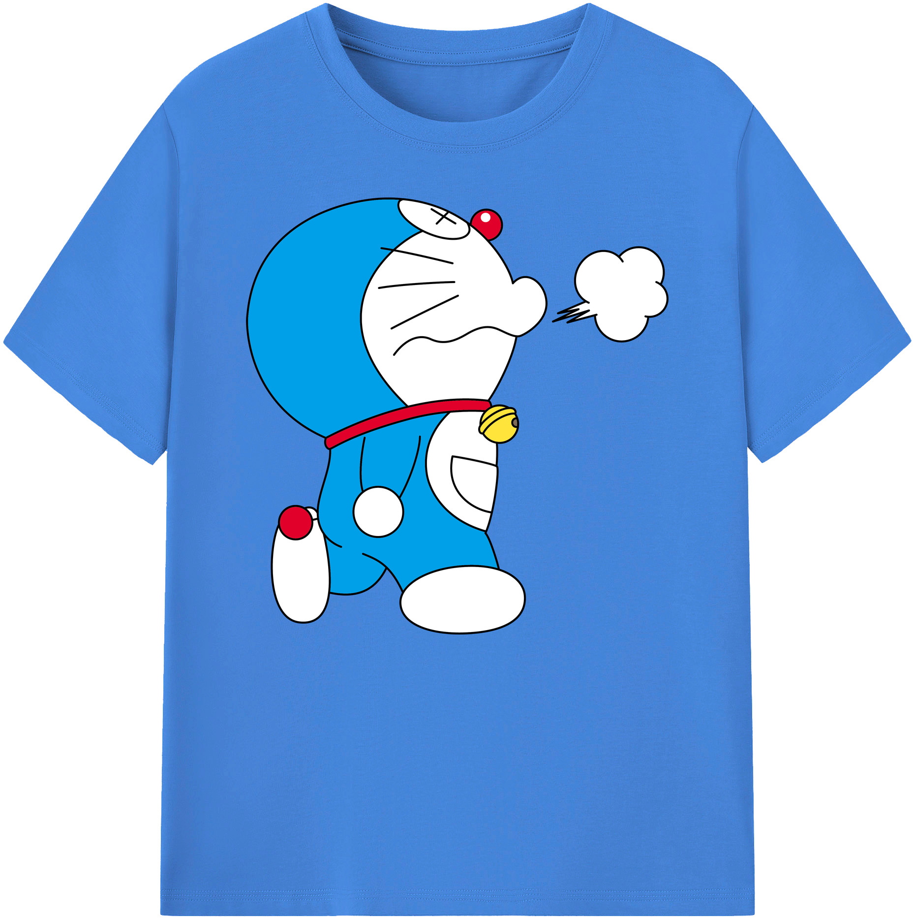 （画像用） ドラえもん Doraemon 綿100％ メンズ半袖Tシャツ｜肌触りやわらか＆通気性