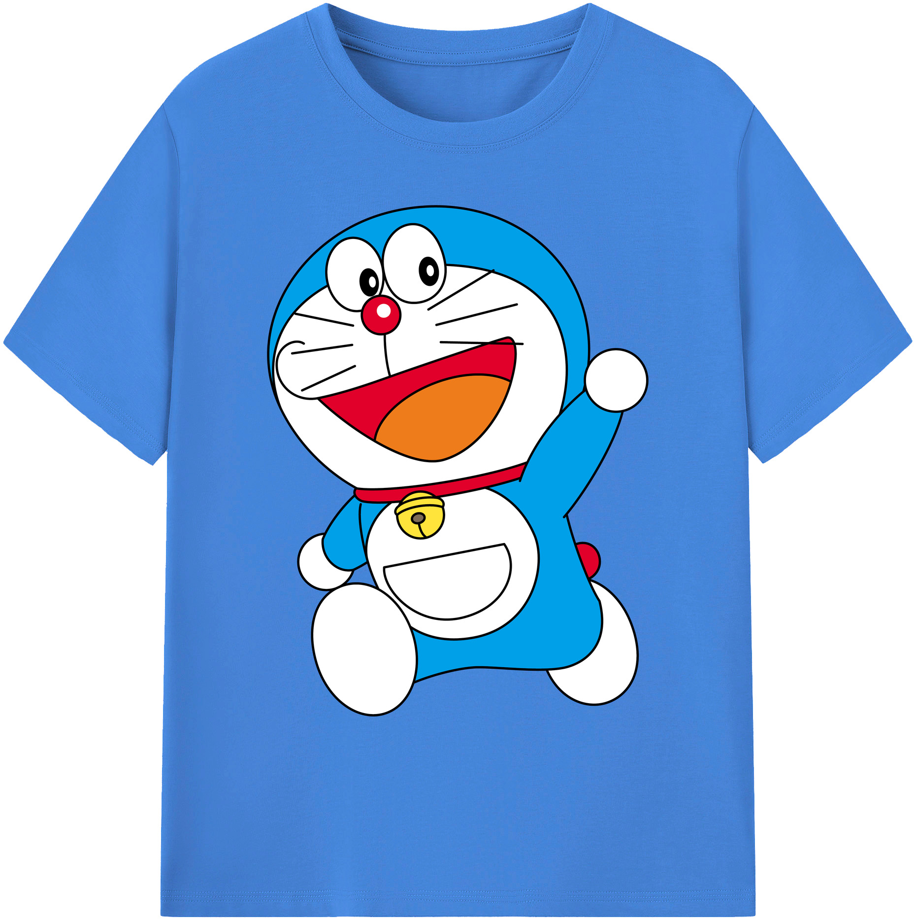 （画像用） ドラえもん Doraemon 綿100％ メンズ半袖Tシャツ｜肌触りやわらか＆通気性