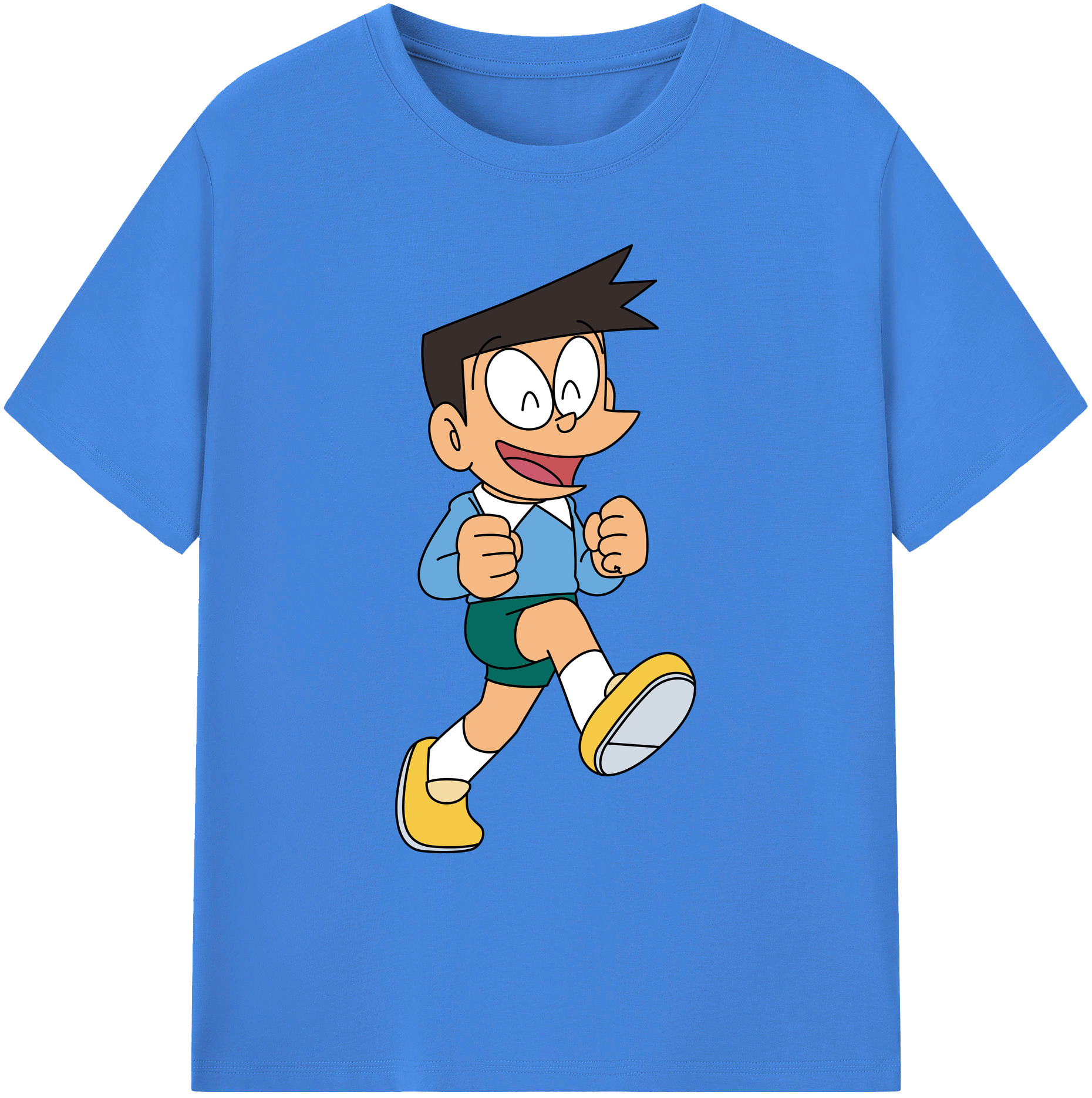 （画像用） ドラえもん 骨川 スネ夫 Doraemon Honekawa Suneo 綿100％ メンズ半袖Tシャツ｜肌触りやわらか＆通気性