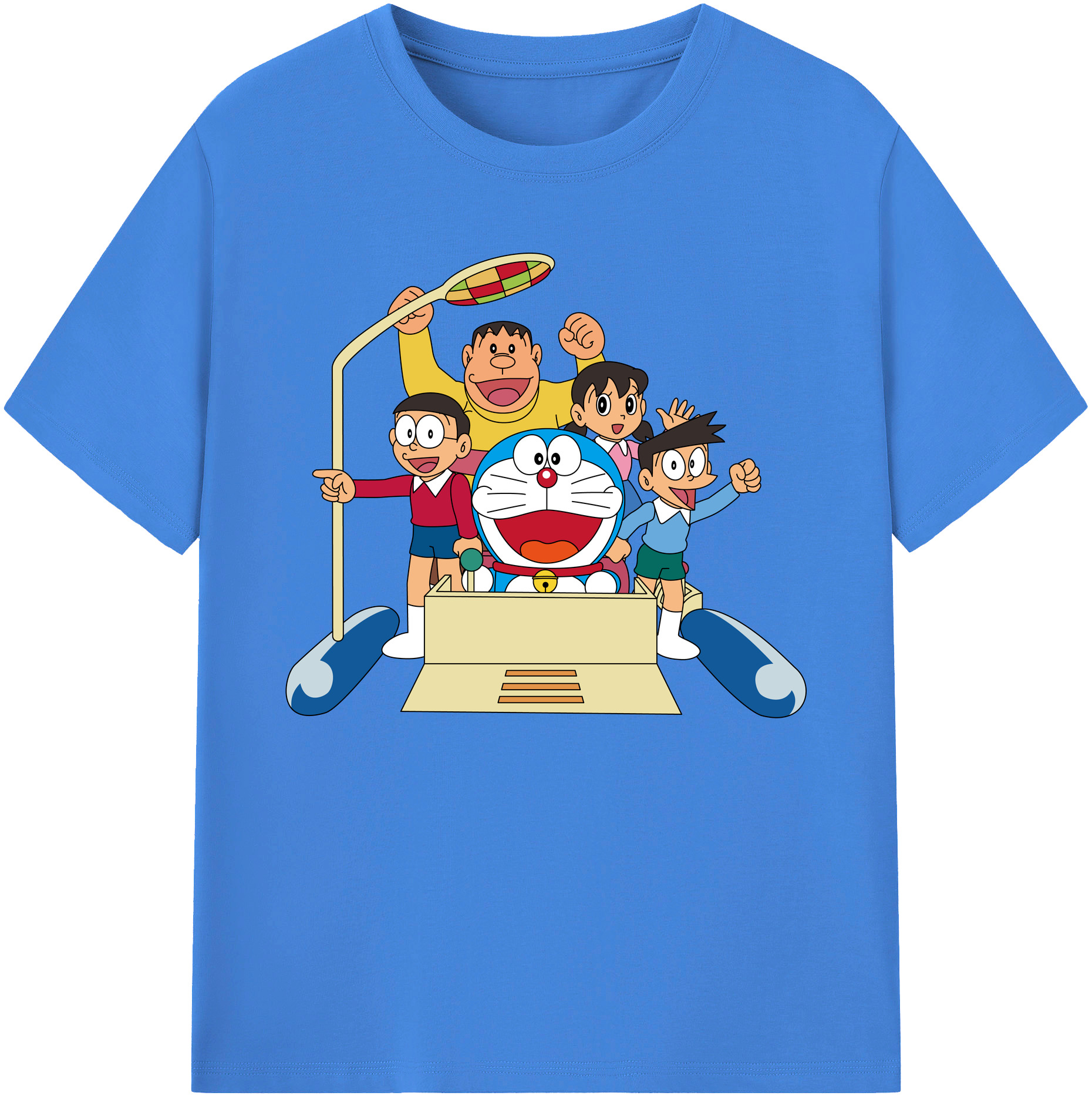 （画像用） ドラえもん 骨川 スネ夫 Doraemon Honekawa Suneo 綿100％ メンズ半袖Tシャツ｜肌触りやわらか＆通気性