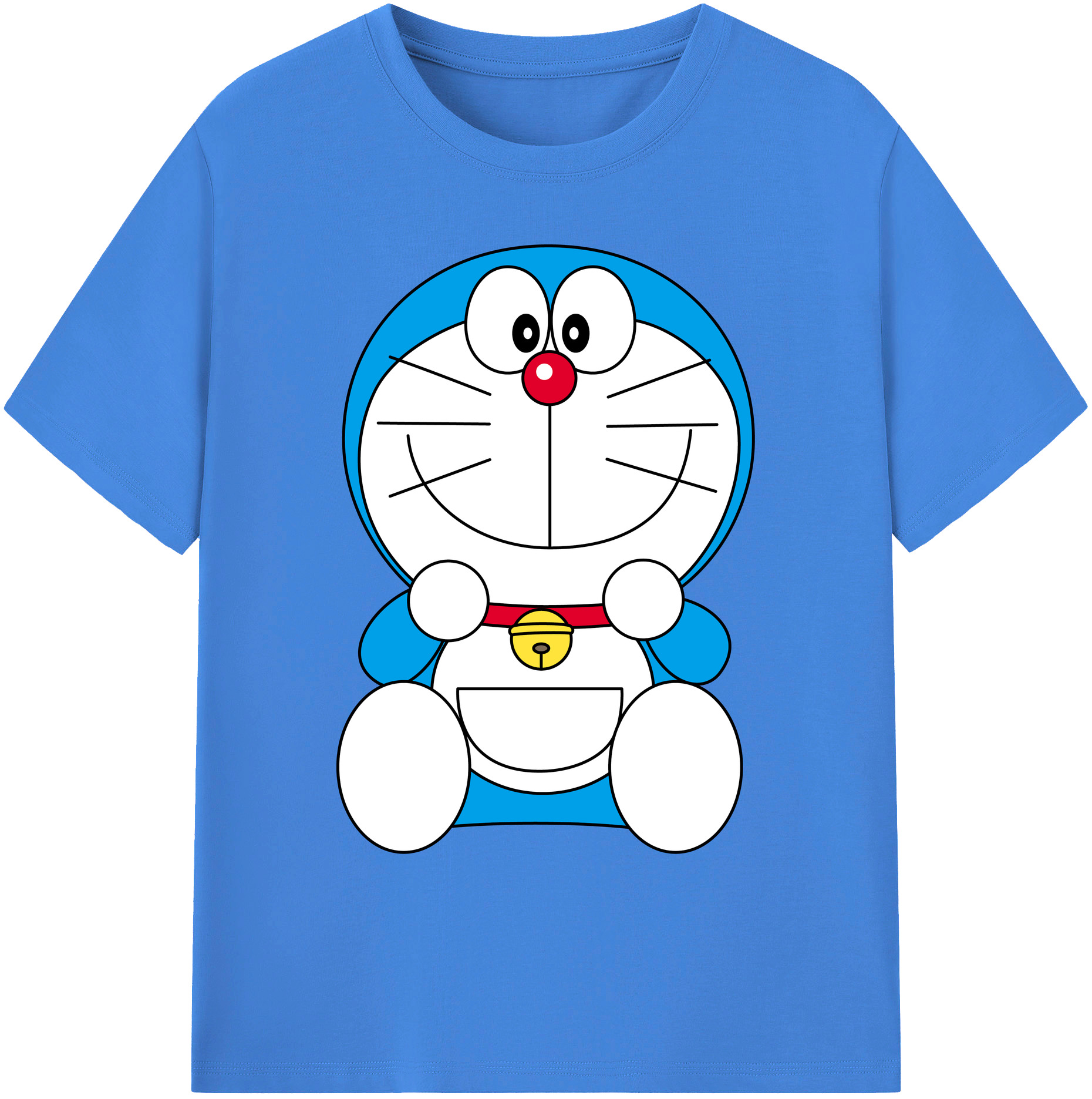 （画像用） ドラえもん Doraemon 綿100％ メンズ半袖Tシャツ｜肌触りやわらか＆通気性