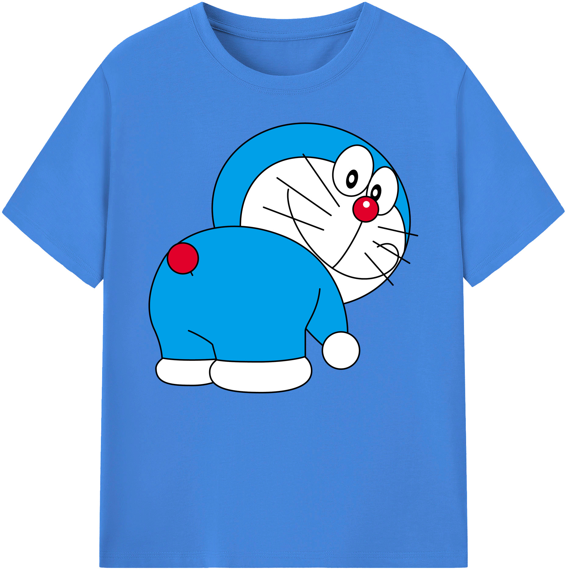 （画像用） ドラえもん Doraemon 綿100％ メンズ半袖Tシャツ｜肌触りやわらか＆通気性
