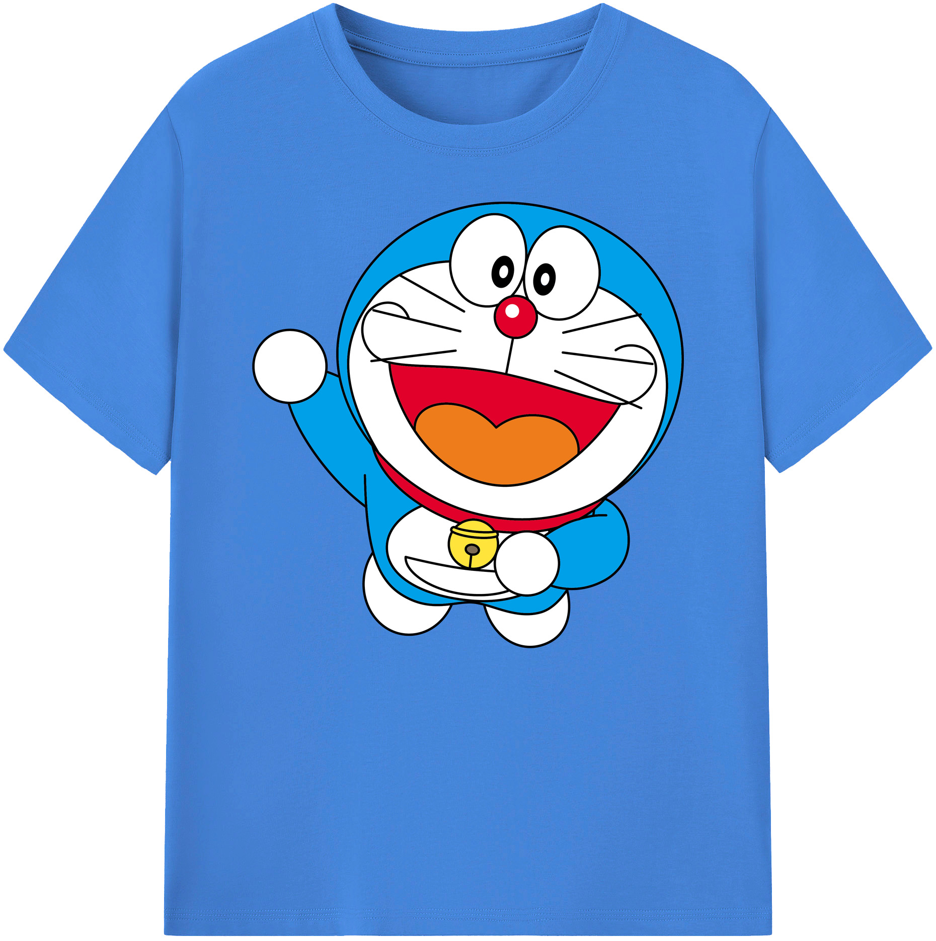 （画像用） ドラえもん Doraemon 綿100％ メンズ半袖Tシャツ｜肌触りやわらか＆通気性