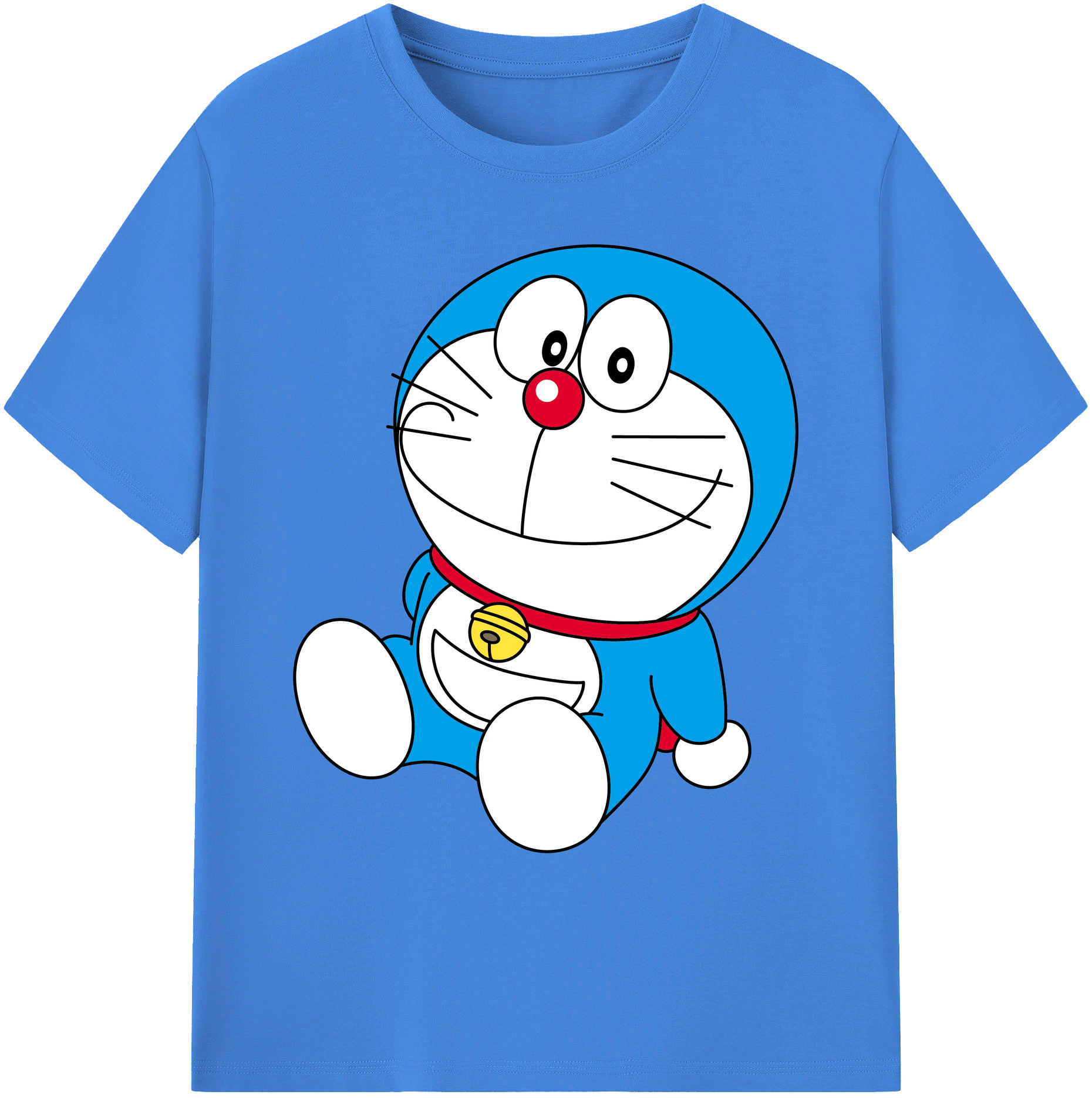 （画像用） ドラえもん Doraemon 綿100％ メンズ半袖Tシャツ｜肌触りやわらか＆通気性