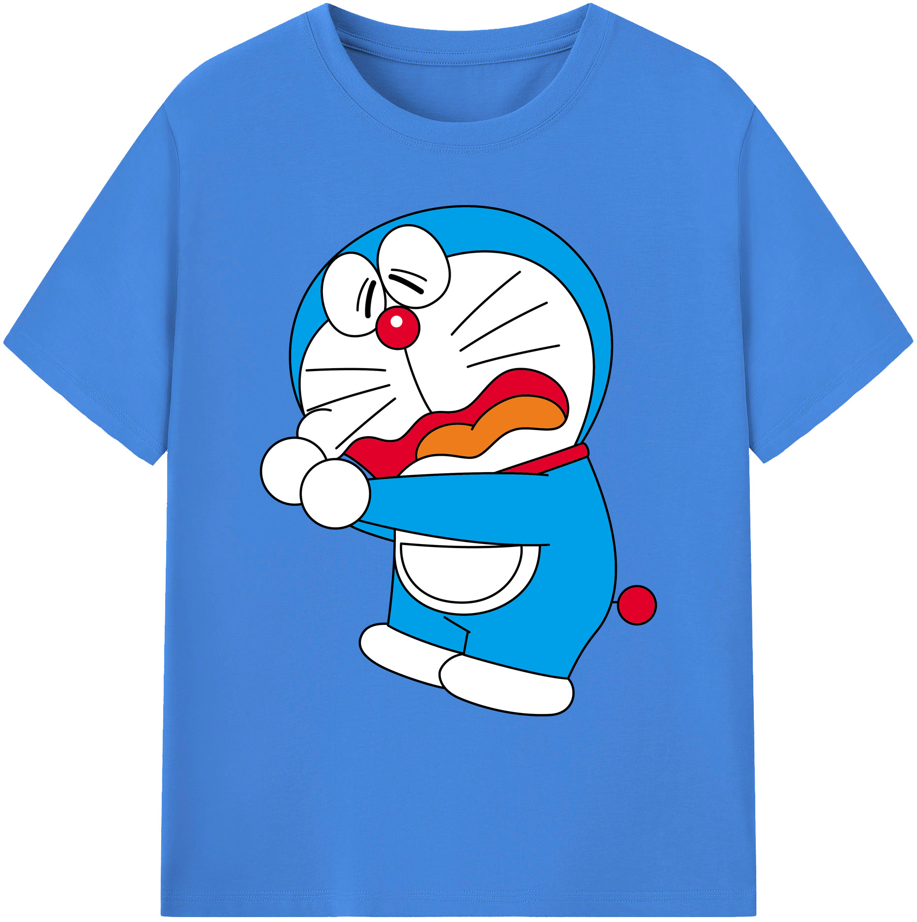 （画像用） ドラえもん Doraemon 綿100％ メンズ半袖Tシャツ｜肌触りやわらか＆通気性