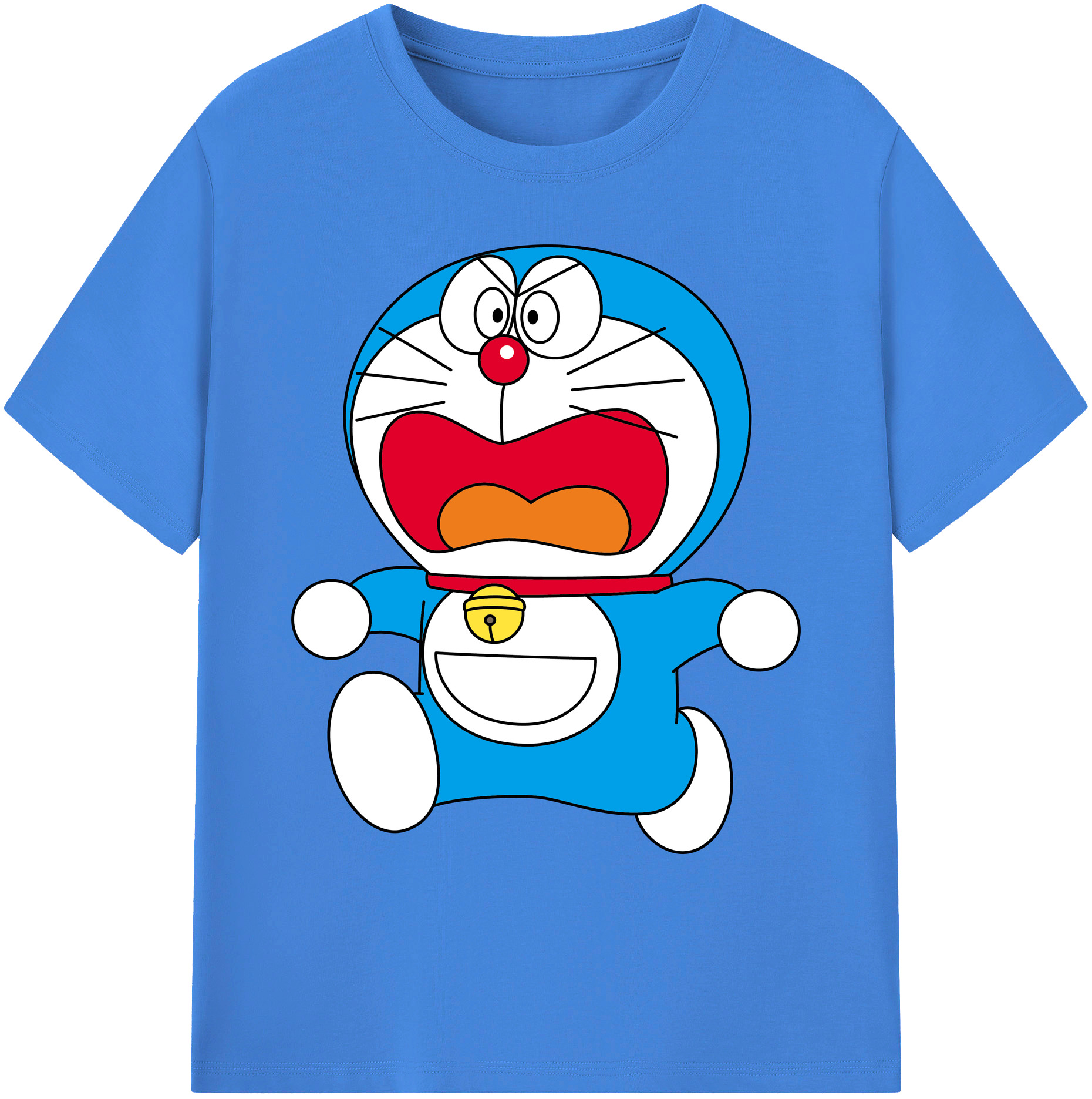 （画像用） ドラえもん Doraemon 綿100％ メンズ半袖Tシャツ｜肌触りやわらか＆通気性