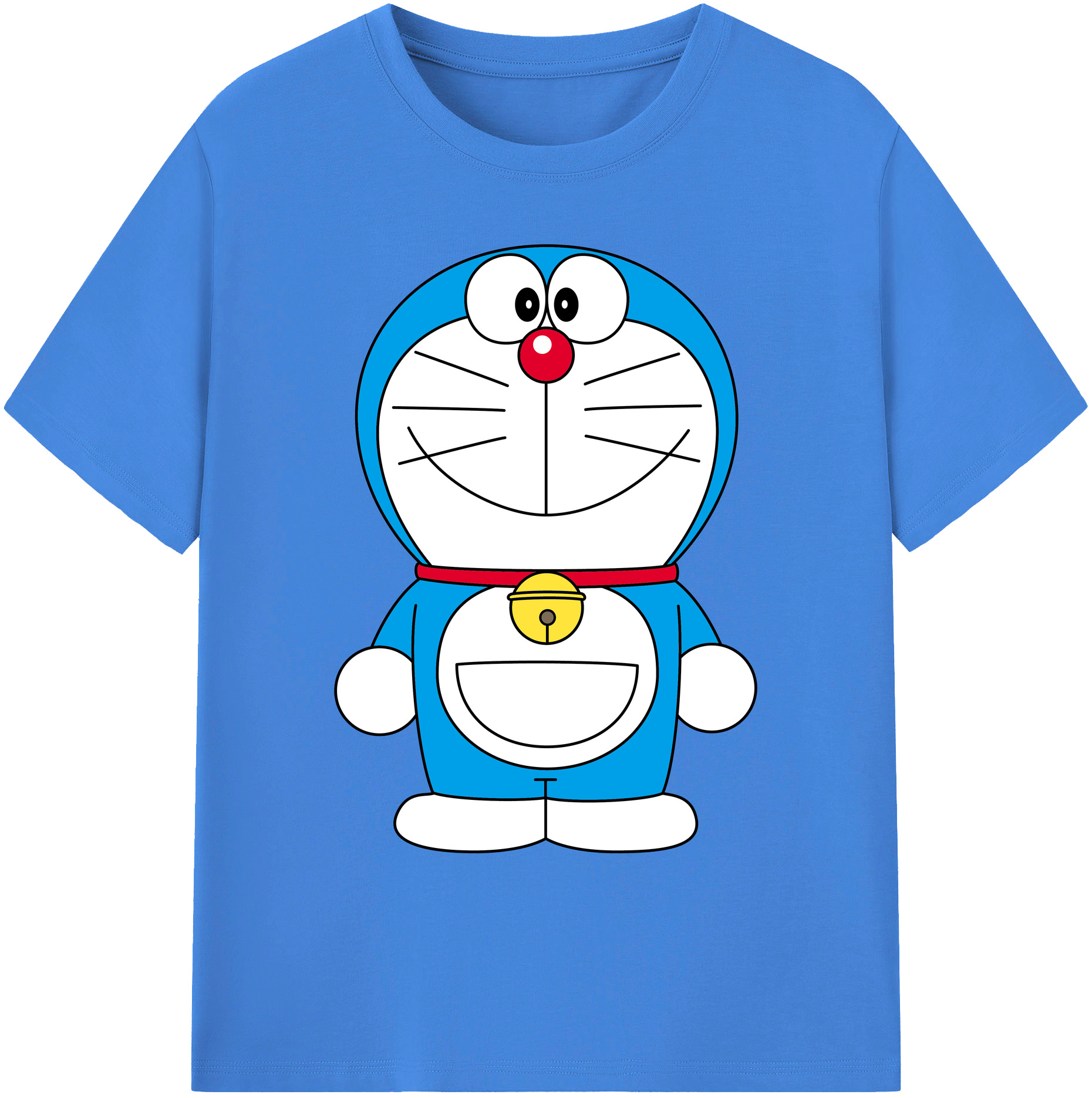 （画像用） ドラえもん Doraemon 綿100％ メンズ半袖Tシャツ｜肌触りやわらか＆通気性