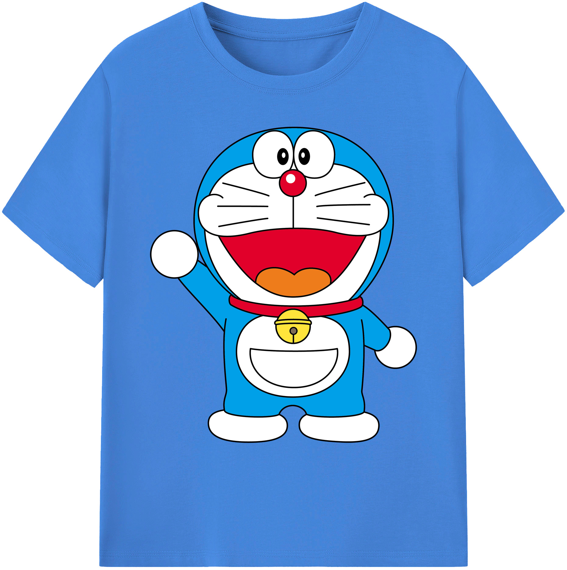 （画像用） ドラえもん Doraemon 綿100％ メンズ半袖Tシャツ｜肌触りやわらか＆通気性