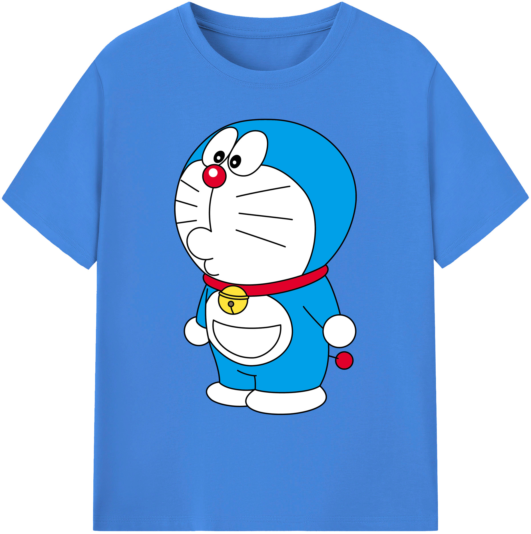 （画像用） ドラえもん Doraemon 綿100％ メンズ半袖Tシャツ｜肌触りやわらか＆通気性