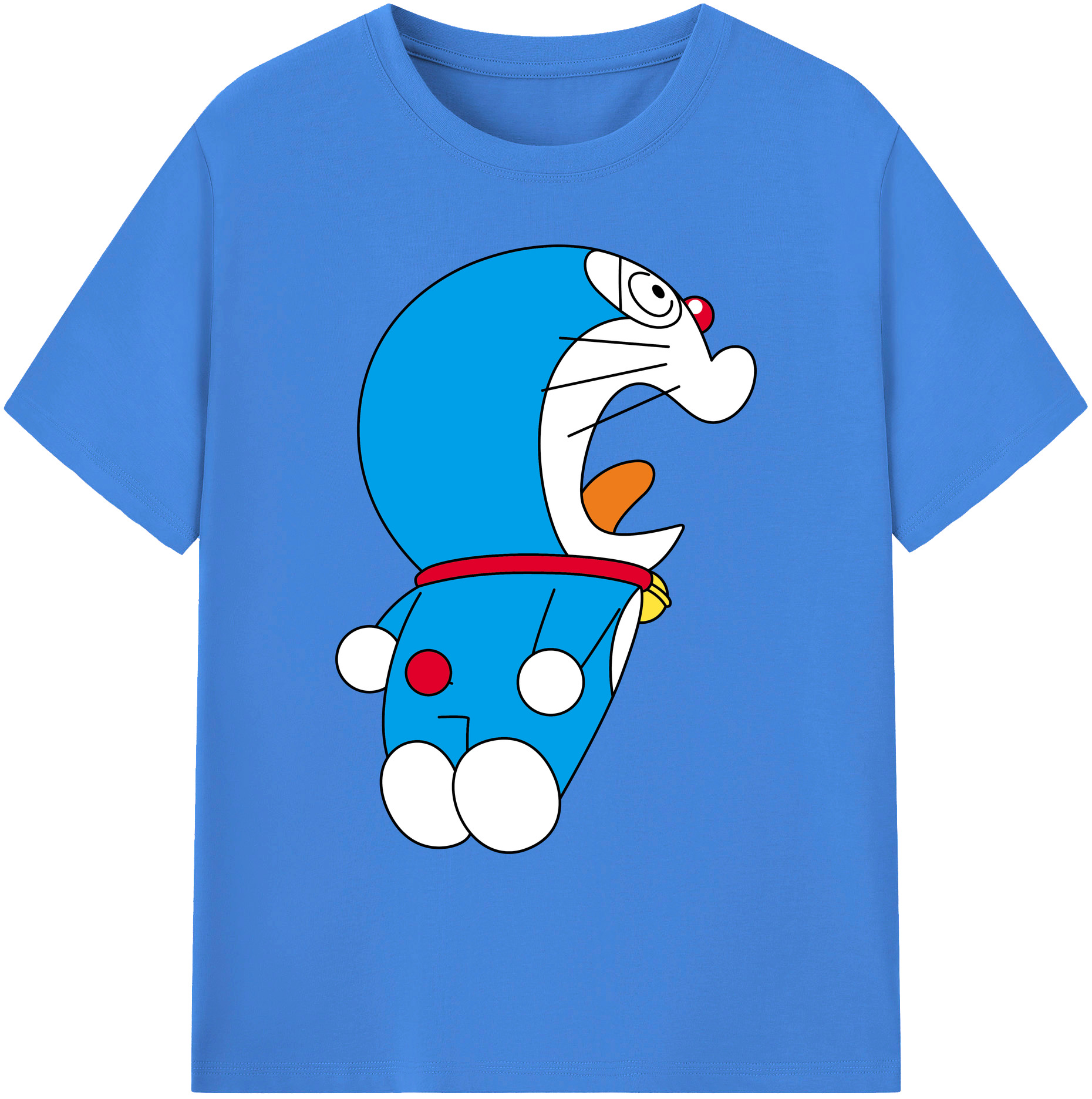 （画像用） ドラえもん Doraemon 綿100％ メンズ半袖Tシャツ｜肌触りやわらか＆通気性