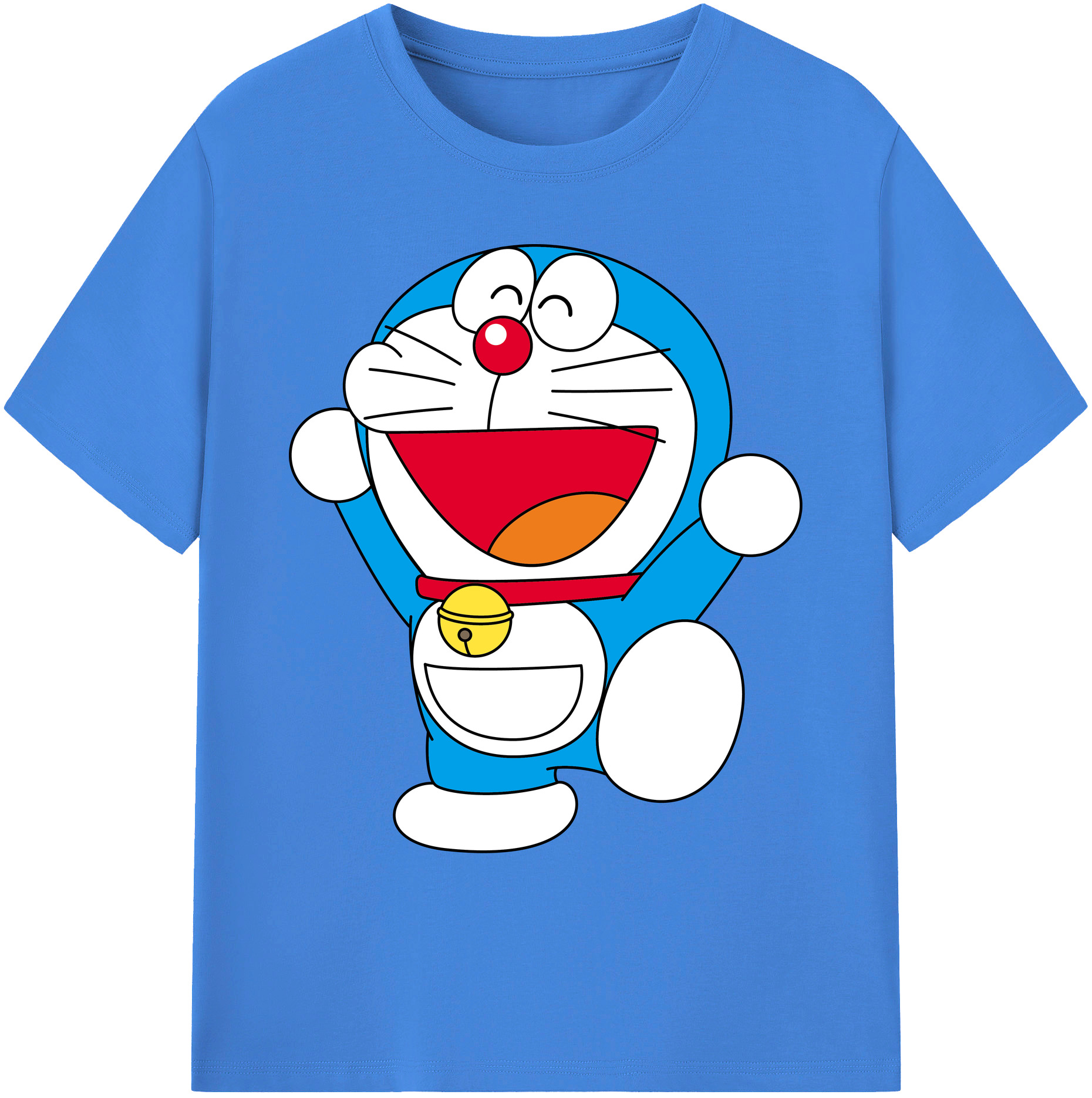 （画像用） ドラえもん Doraemon 綿100％ メンズ半袖Tシャツ｜肌触りやわらか＆通気性
