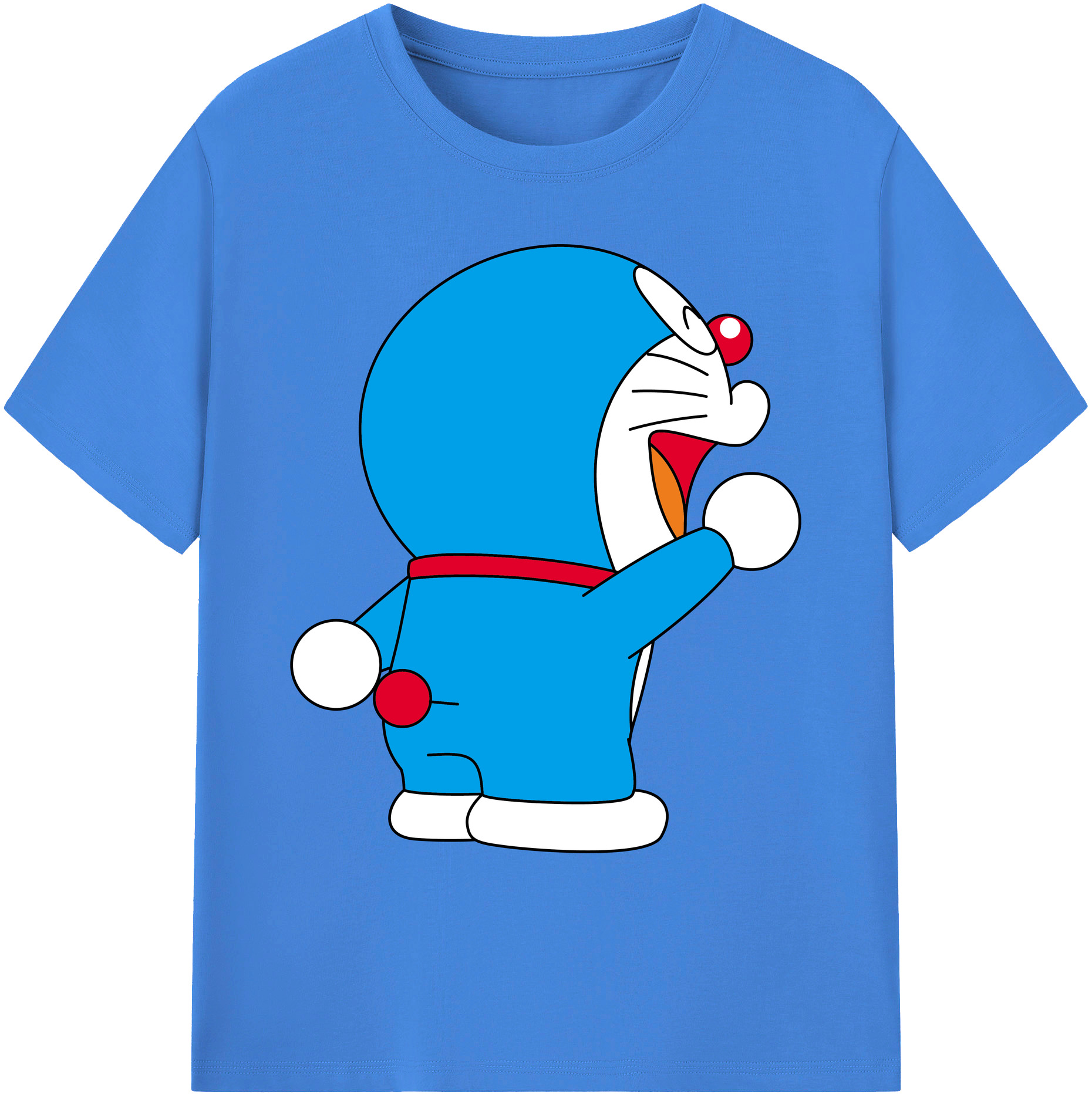 （画像用） ドラえもん Doraemon 綿100％ メンズ半袖Tシャツ｜肌触りやわらか＆通気性
