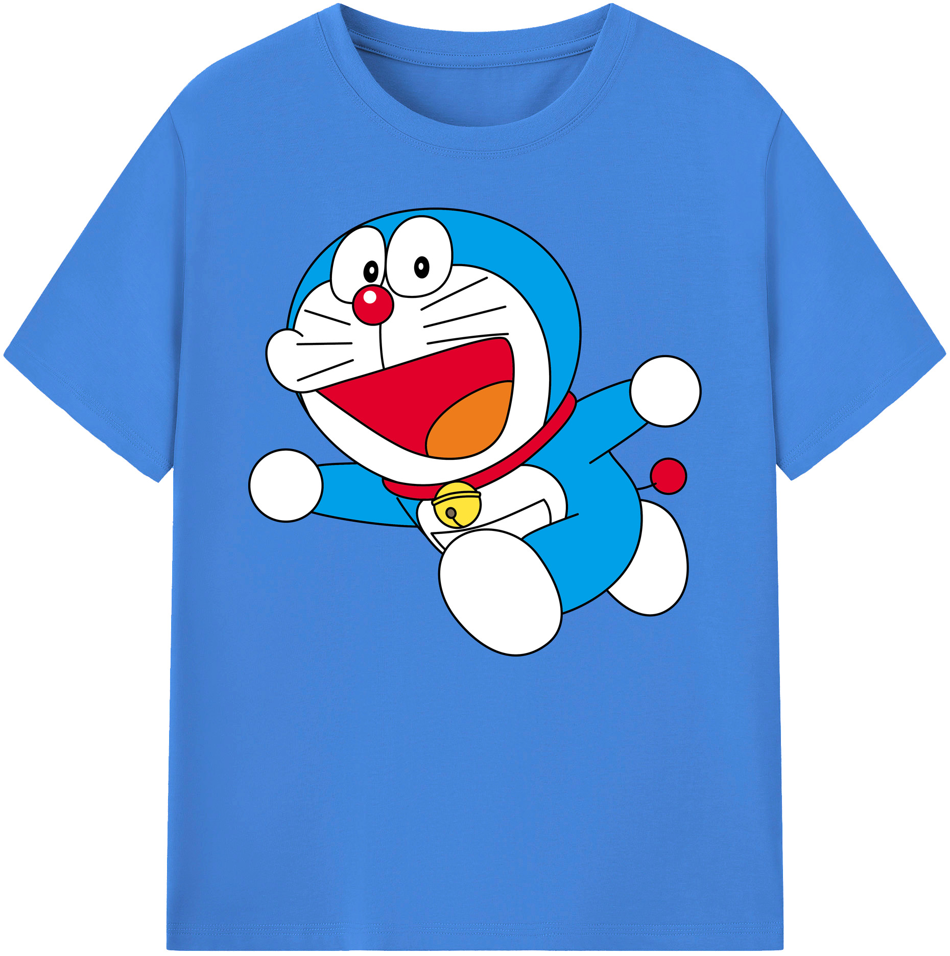（画像用） ドラえもん Doraemon 綿100％ メンズ半袖Tシャツ｜肌触りやわらか＆通気性