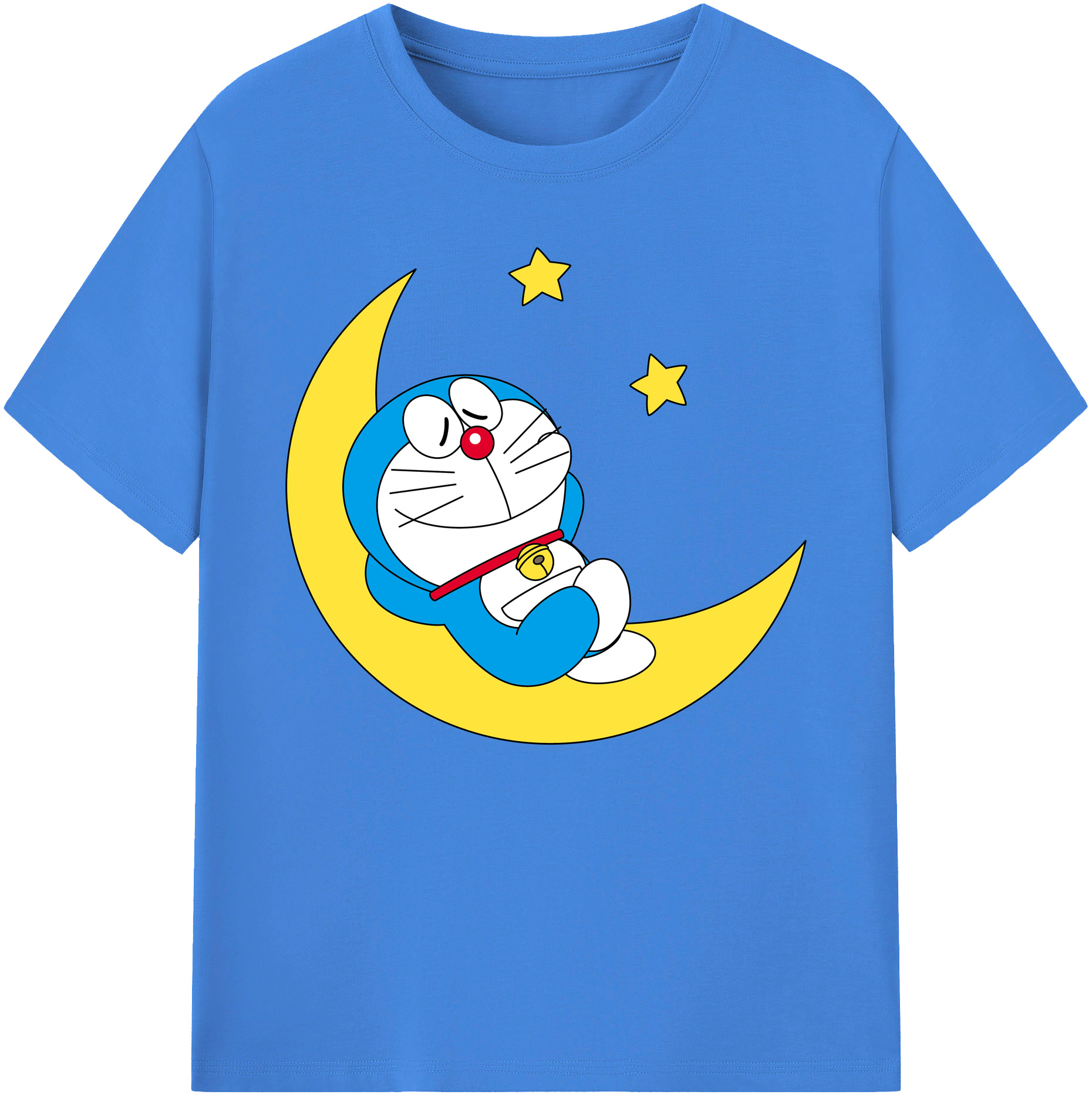 （画像用） ドラえもん Doraemon 綿100％ メンズ半袖Tシャツ｜肌触りやわらか＆通気性