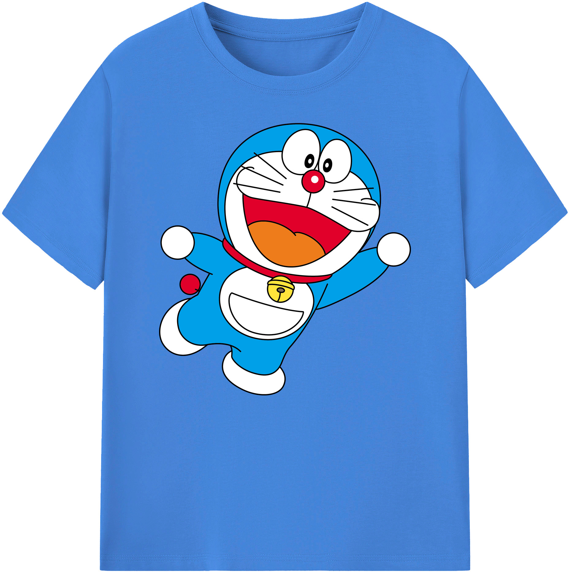 （画像用） ドラえもん Doraemon 綿100％ メンズ半袖Tシャツ｜肌触りやわらか＆通気性