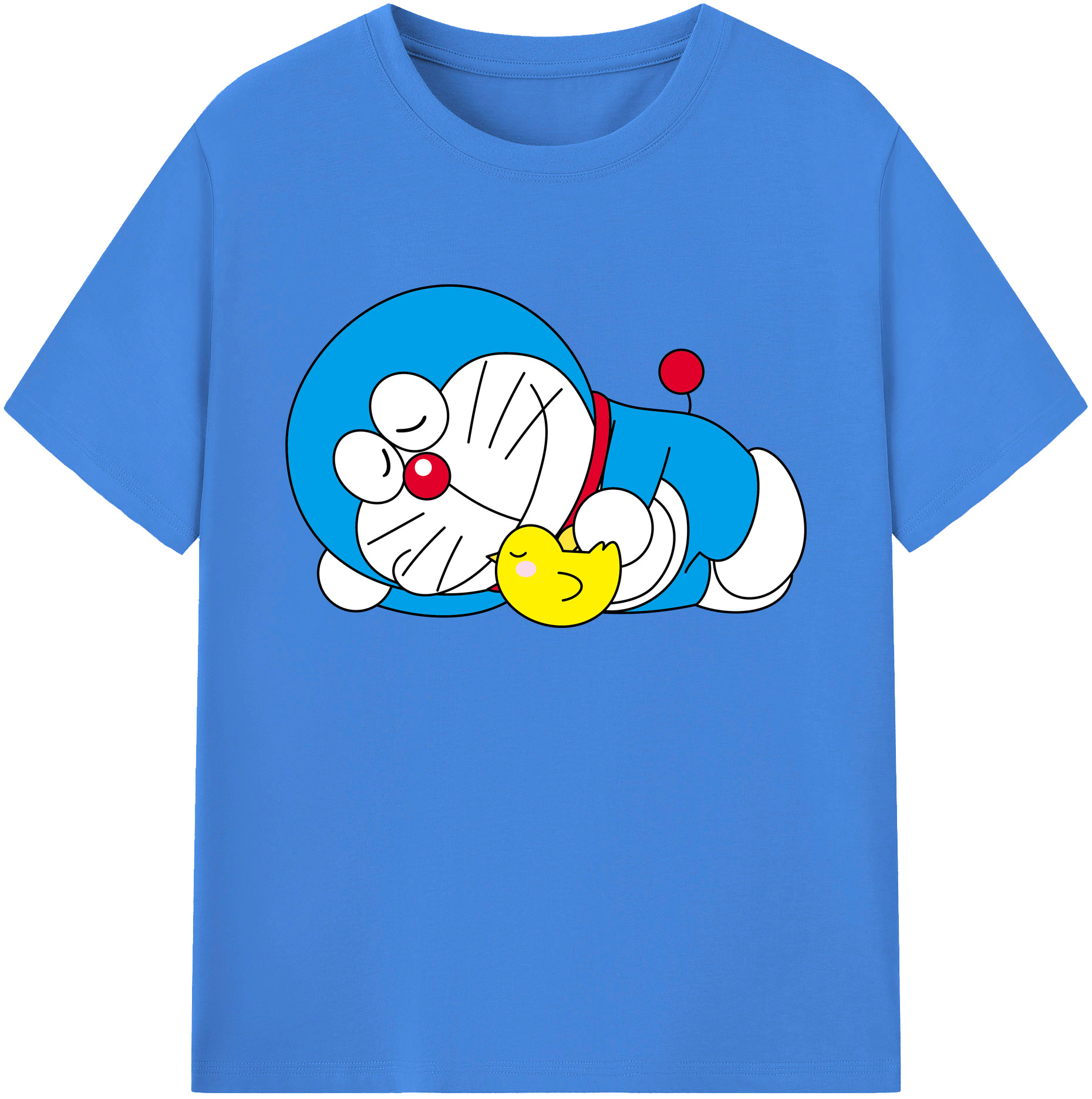 （画像用） ドラえもん Doraemon 綿100％ メンズ半袖Tシャツ｜肌触りやわらか＆通気性