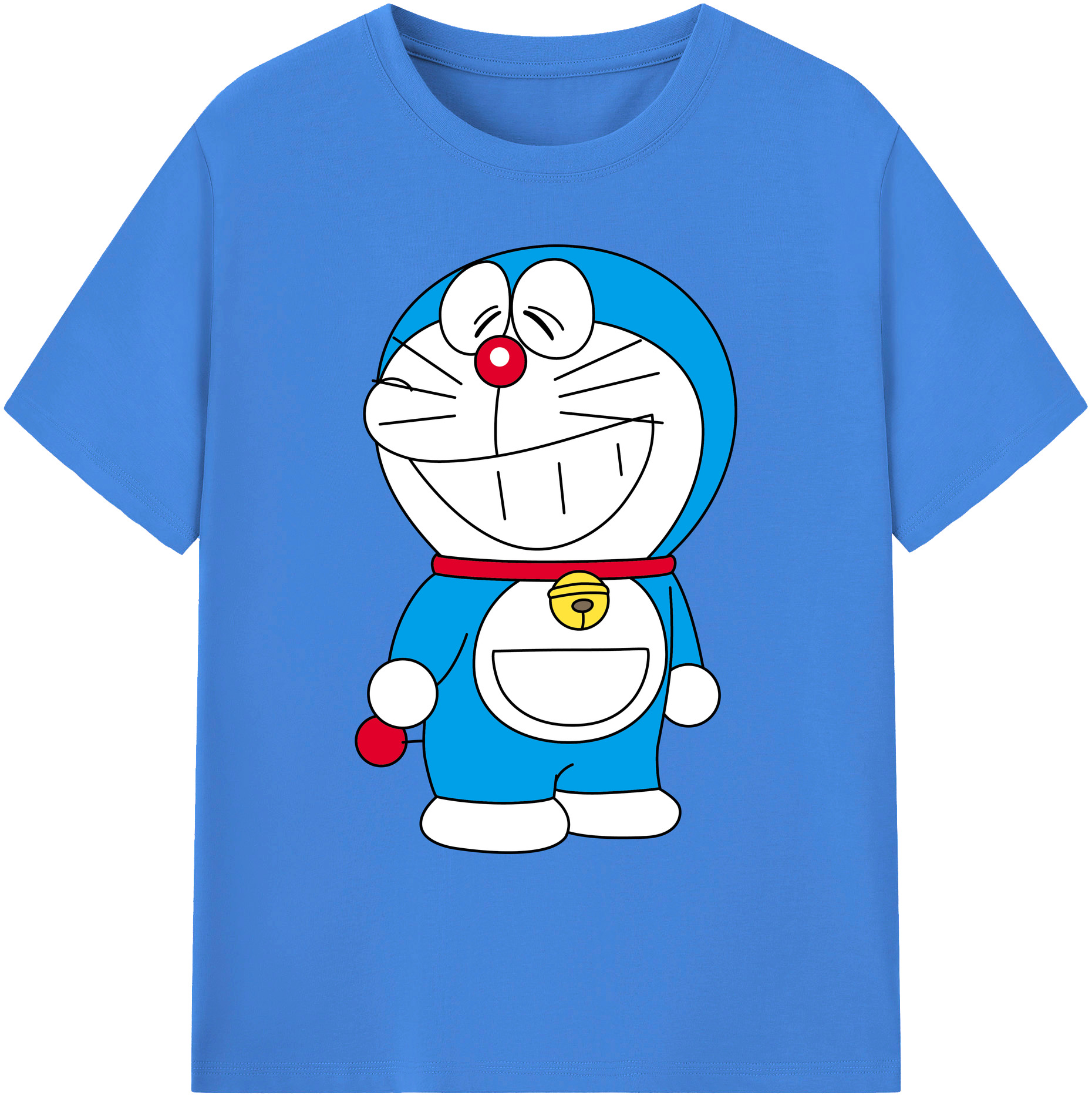 （画像用） ドラえもん Doraemon 綿100％ メンズ半袖Tシャツ｜肌触りやわらか＆通気性