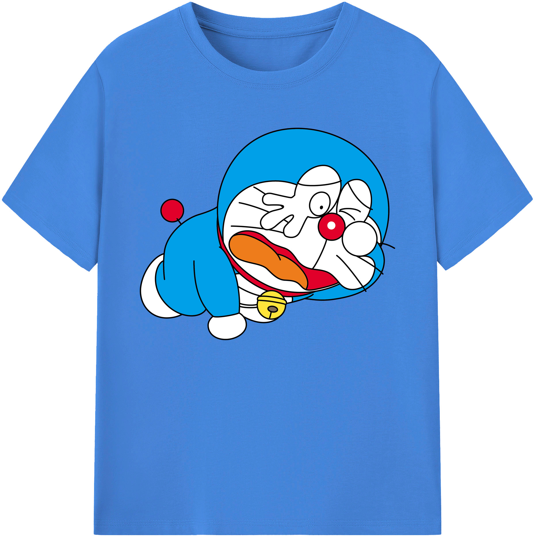 （画像用） ドラえもん Doraemon 綿100％ メンズ半袖Tシャツ｜肌触りやわらか＆通気性