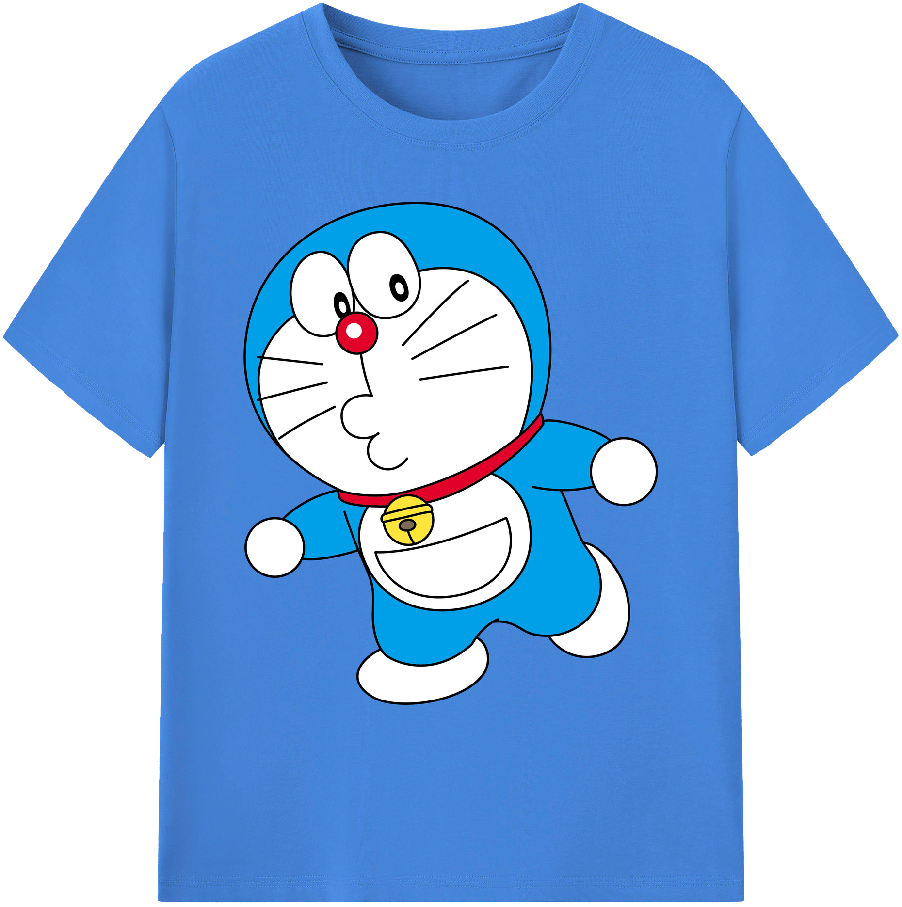 （画像用） ドラえもん Doraemon 綿100％ メンズ半袖Tシャツ｜肌触りやわらか＆通気性