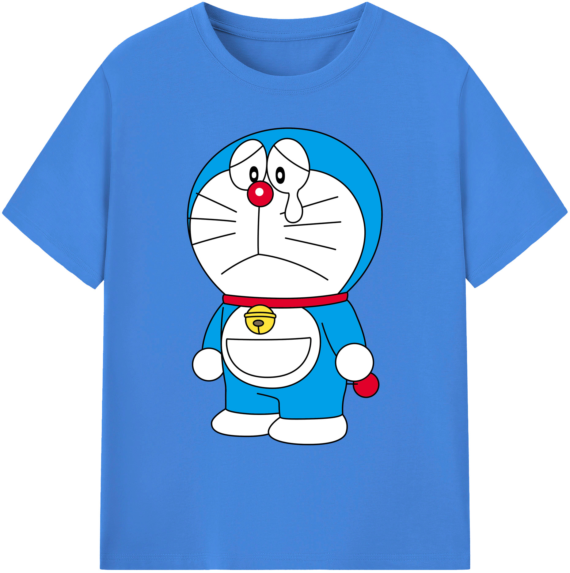 （画像用） ドラえもん Doraemon 綿100％ メンズ半袖Tシャツ｜肌触りやわらか＆通気性