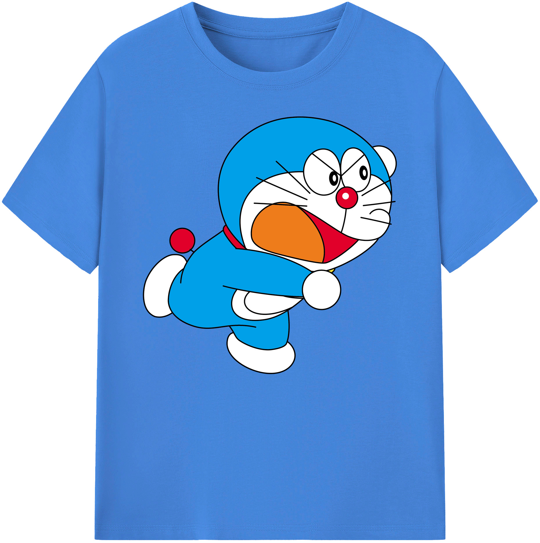 （画像用） ドラえもん Doraemon 綿100％ メンズ半袖Tシャツ｜肌触りやわらか＆通気性