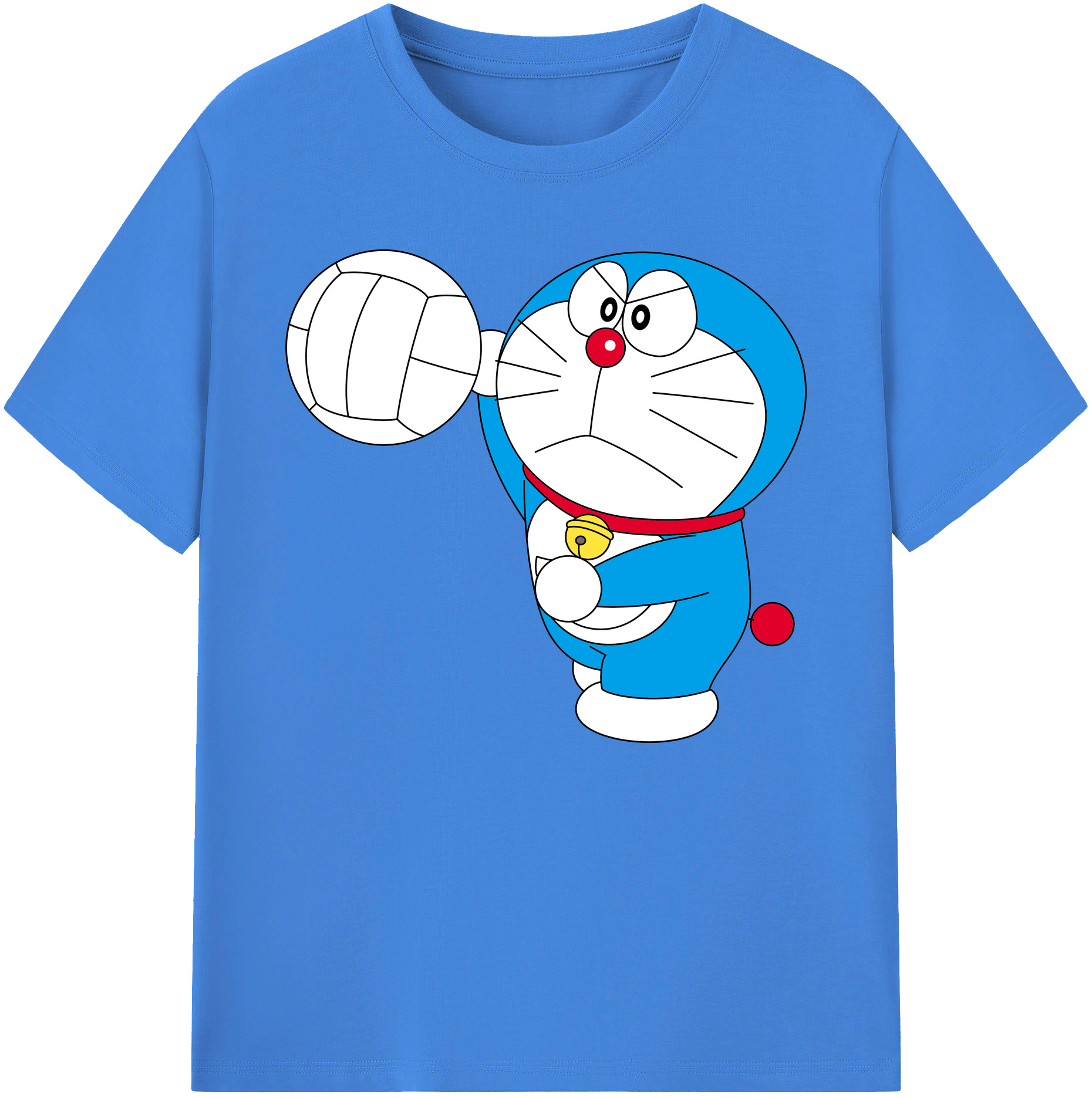 （画像用） ドラえもん Doraemon 綿100％ メンズ半袖Tシャツ｜肌触りやわらか＆通気性