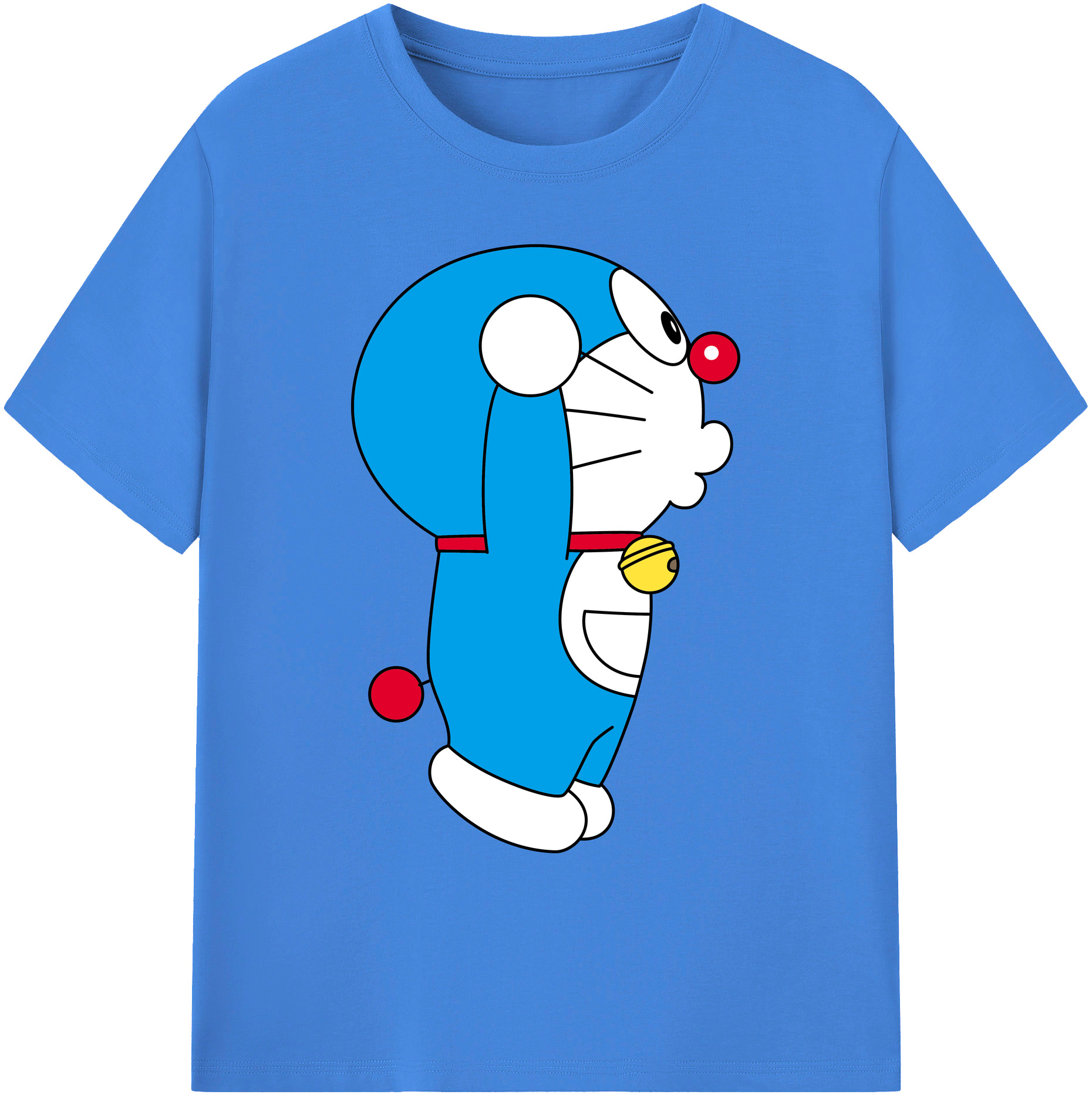 （画像用） ドラえもん Doraemon 綿100％ メンズ半袖Tシャツ｜肌触りやわらか＆通気性